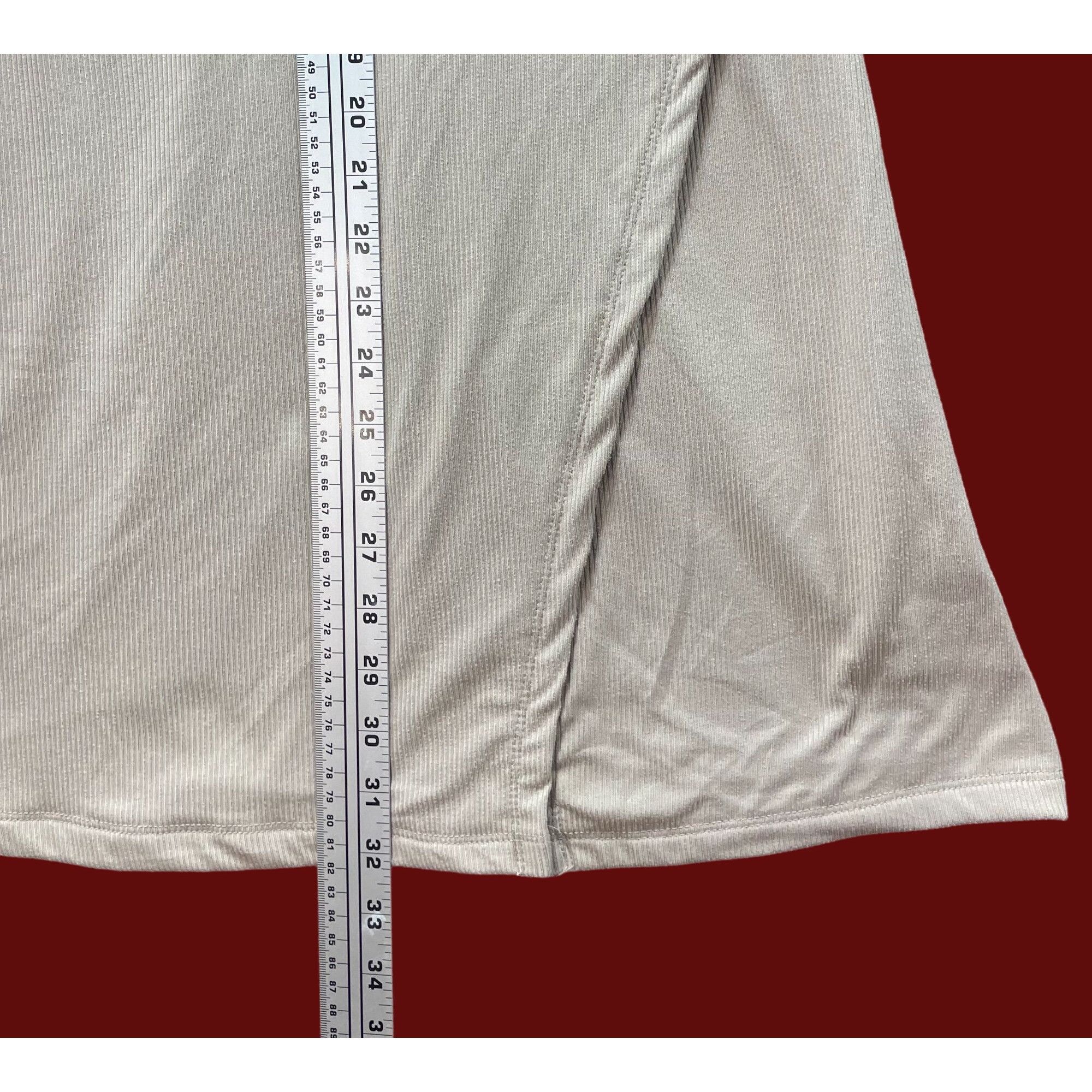 Other Justify - Women's V-Neck Lined Casual Dress - Beige - Large Size L / US 10 / IT 46 - 7 Thumbnail