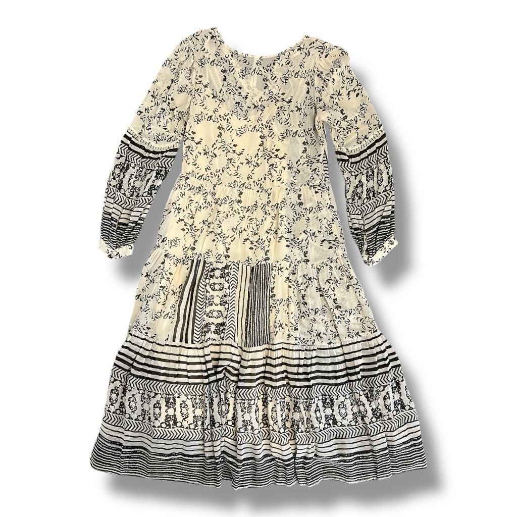 Anthropologie Anthropologie Talulah Tiered Boho Midi Dress Size Small Size S / US 4 / IT 40 - 6 Thumbnail