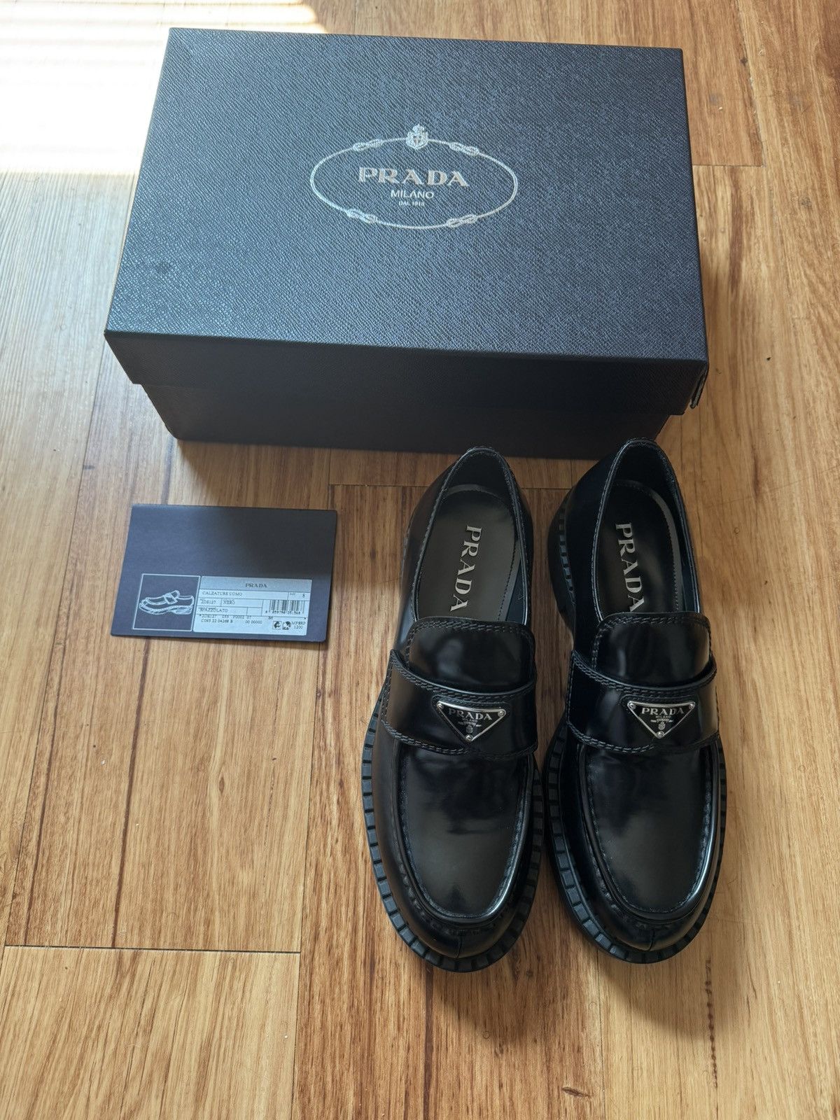 Prada triangle loafer Formal Shoes