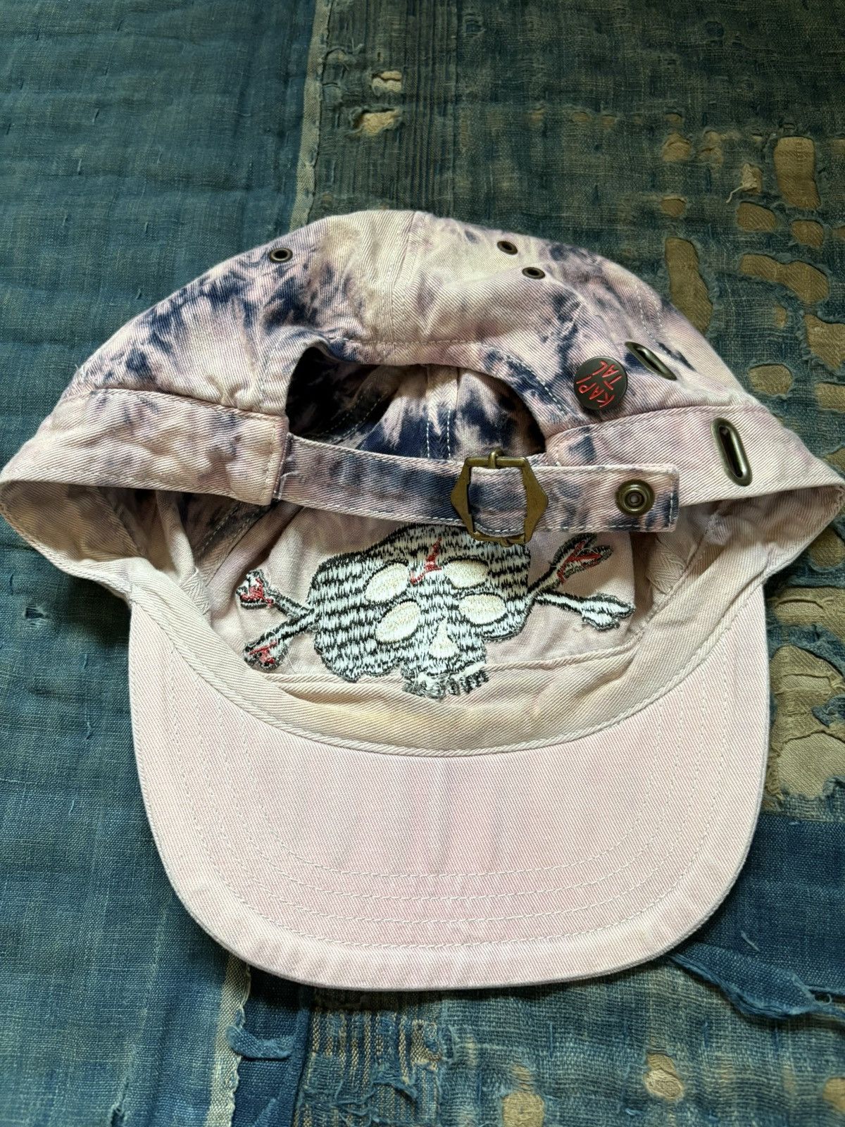 Kapital kapital kola cap rain skull embroidery tie died hat Size ONE SIZE - 2 Thumbnail