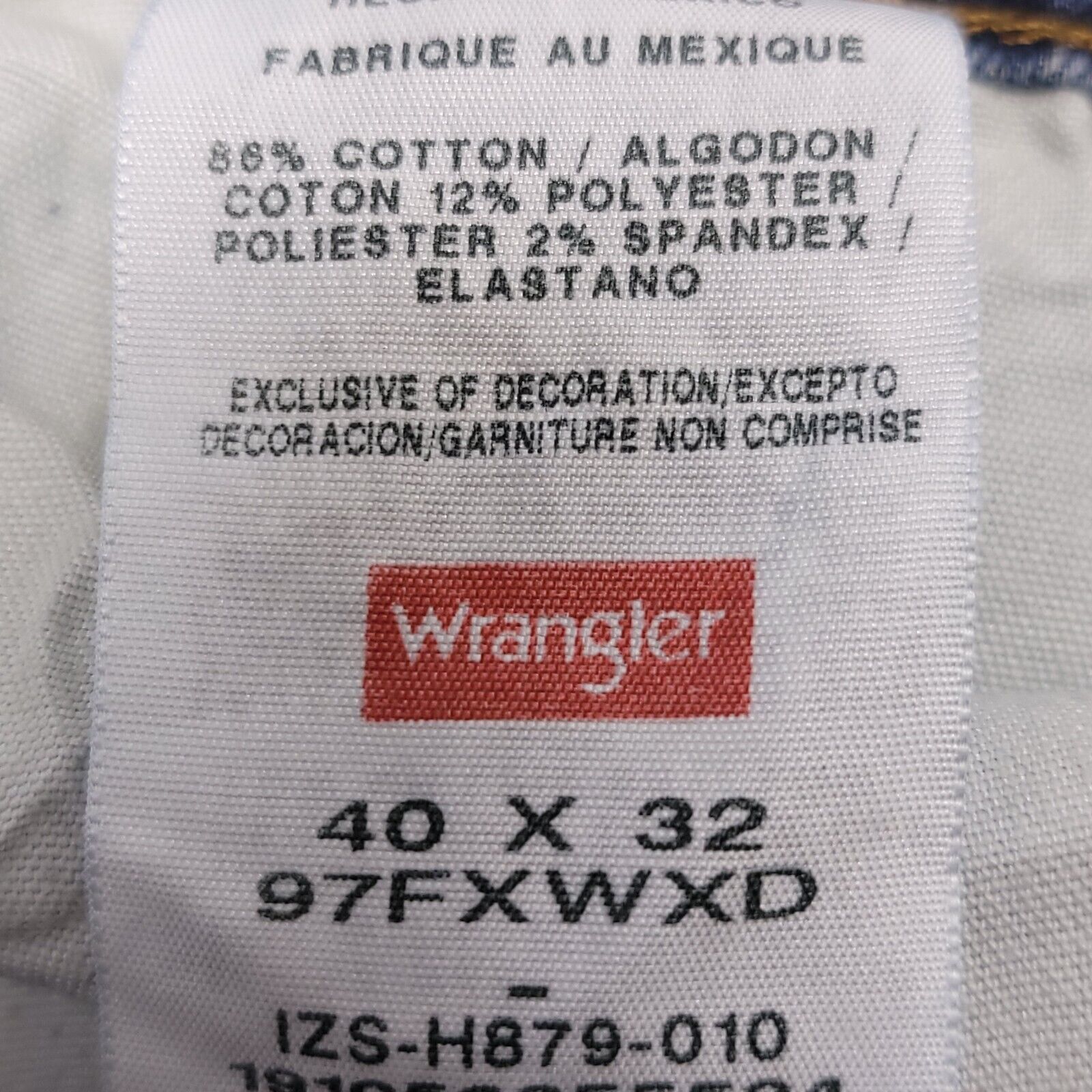 Wrangler Wrangler Casual Button Zip Denim Jeans Mens Size 40x32 Blue Size US 40 / EU 56 - 3 Thumbnail
