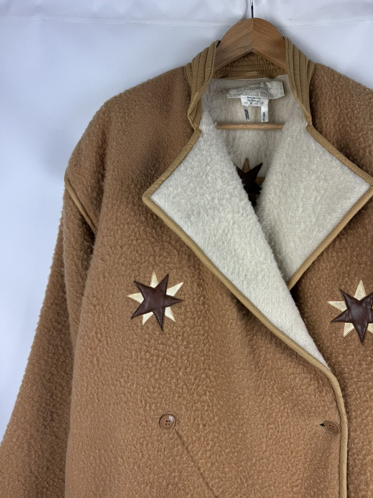 Jean Charles De Castelbajac Rare VTG Jean Charles De Castelbajac Heavy Wool Coat Jacket Size XXL / US 16-18 / IT 52-54 - 2 Thumbnail
