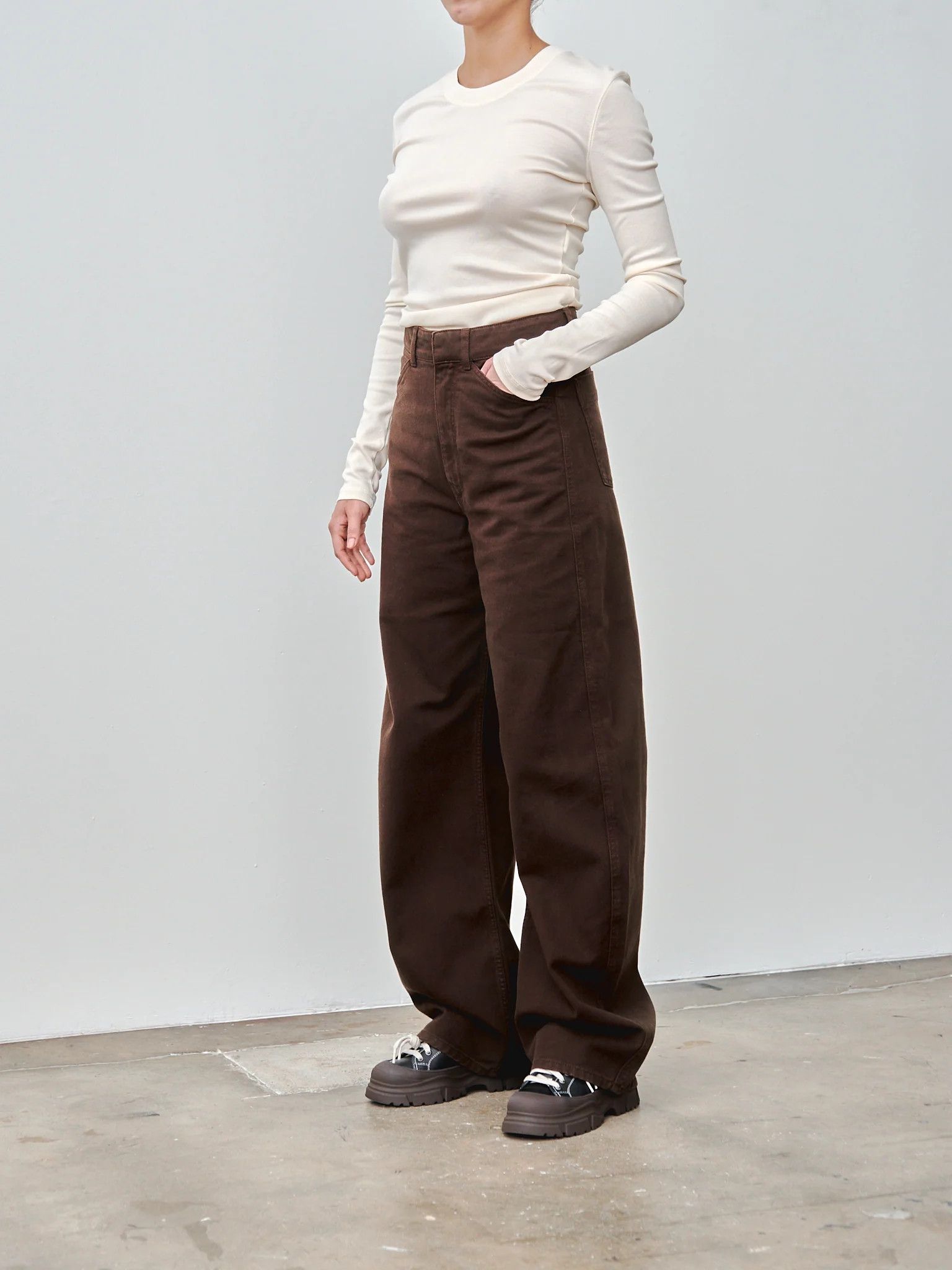 Lemaire Lemaire High Waisted Curved Pants Size 31" - 6 Thumbnail