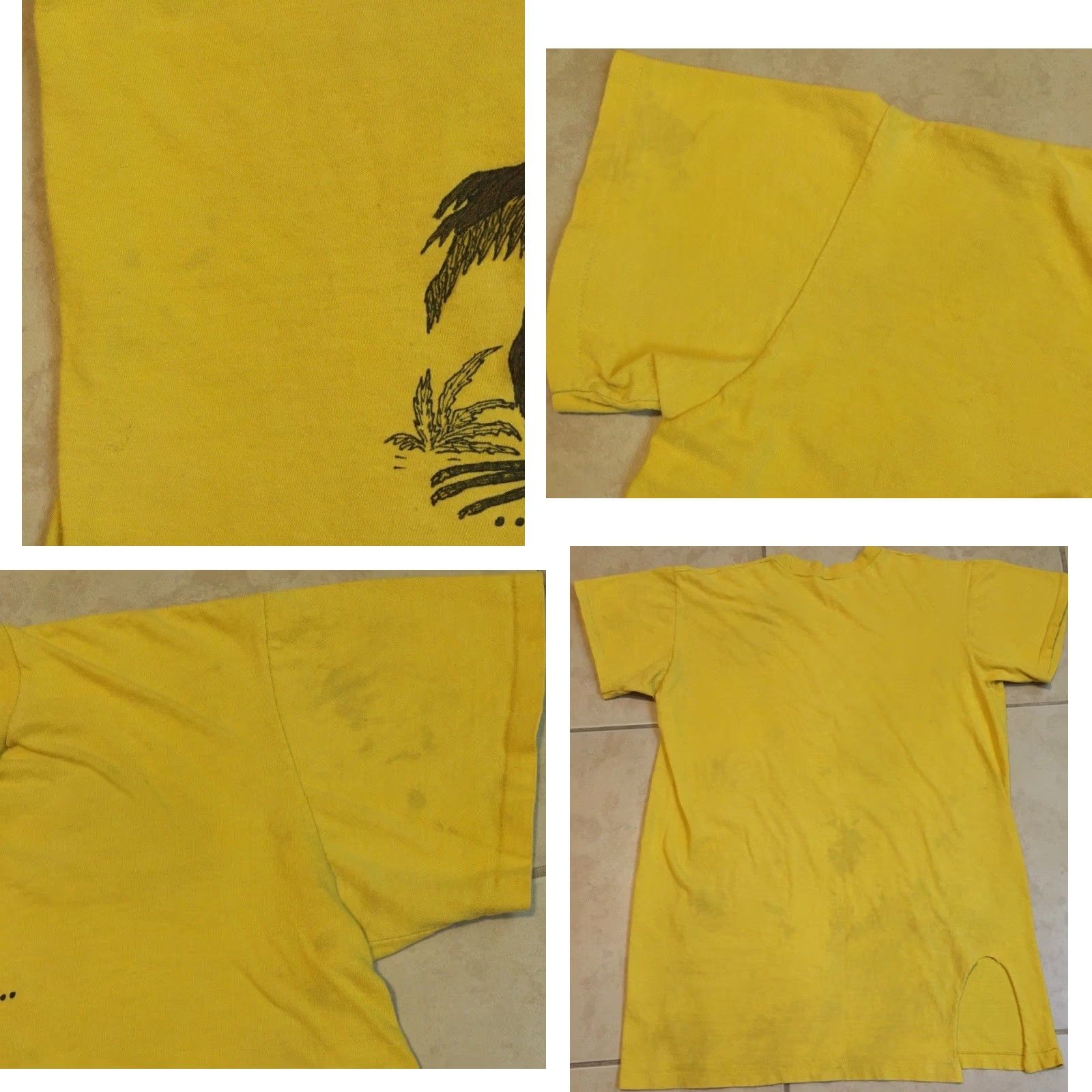Vintage Vtg 70s Trust Me Would I Lie To You Faded Distress Shirt L Funny Joke Grunge 80s Shirt Mens Yellow Size US L / EU 52-54 / 3 - 8 Thumbnail