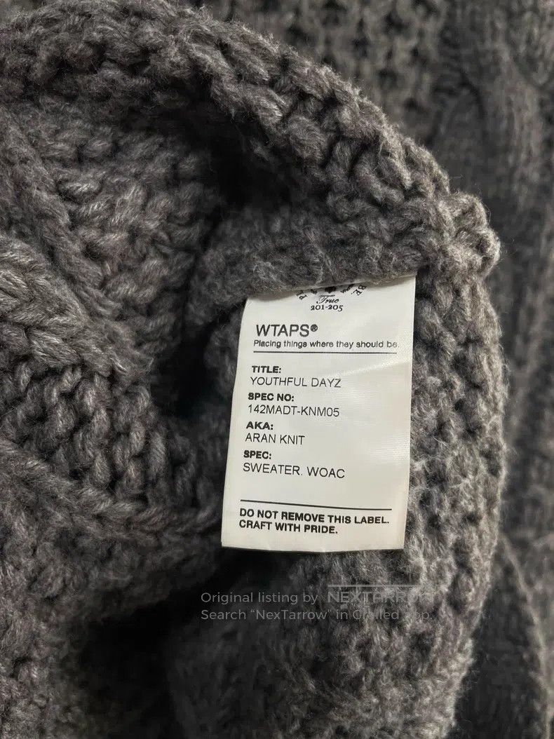 Wtaps Wtaps Gray wool knit sweater Size US L / EU 52-54 / 3 - 7 Thumbnail