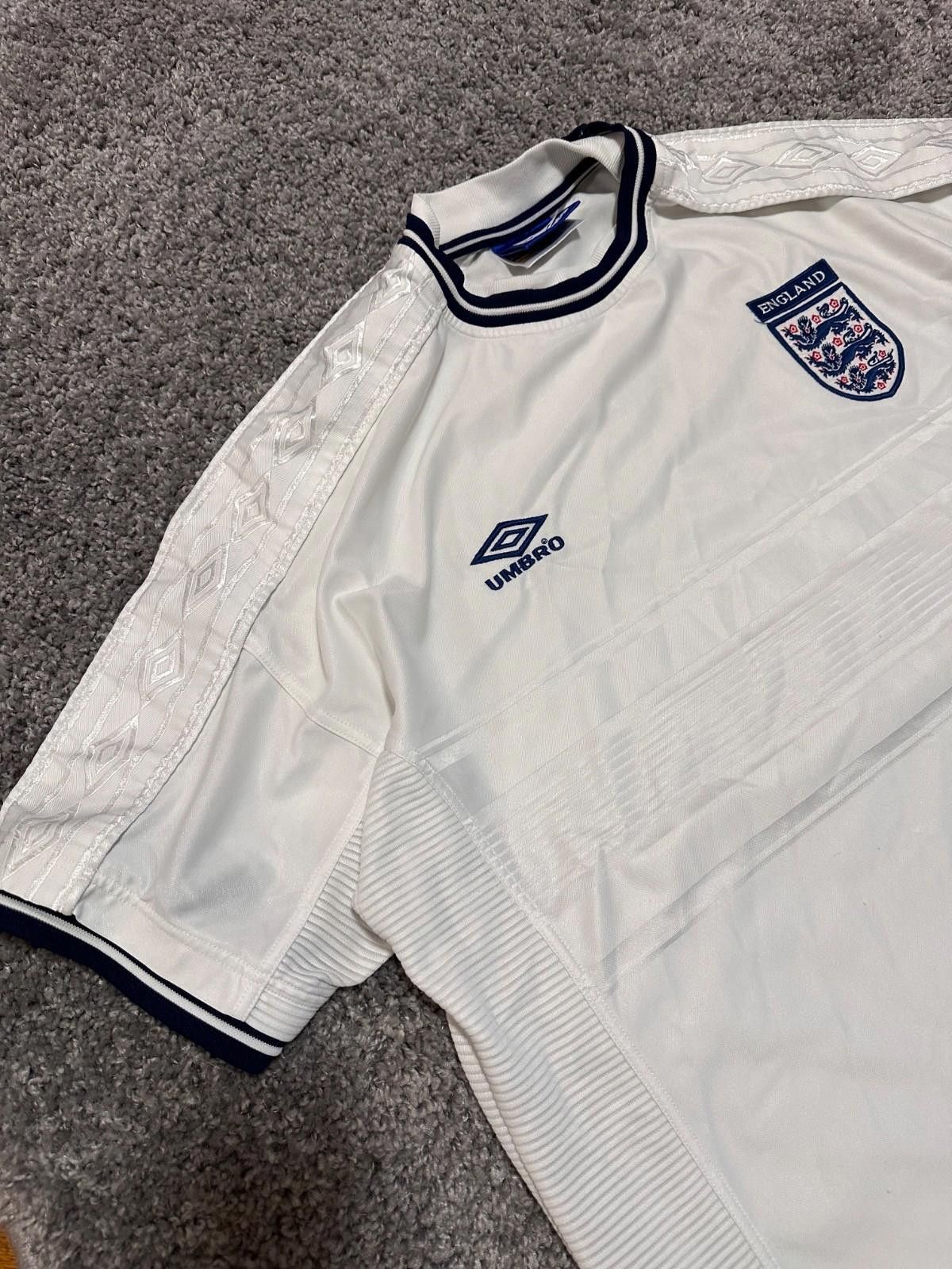 Umbro England Home football shirt 1999 Soccer Umbro Jersey SZ XXL Size US XXL / EU 58 / 5 - 3 Thumbnail