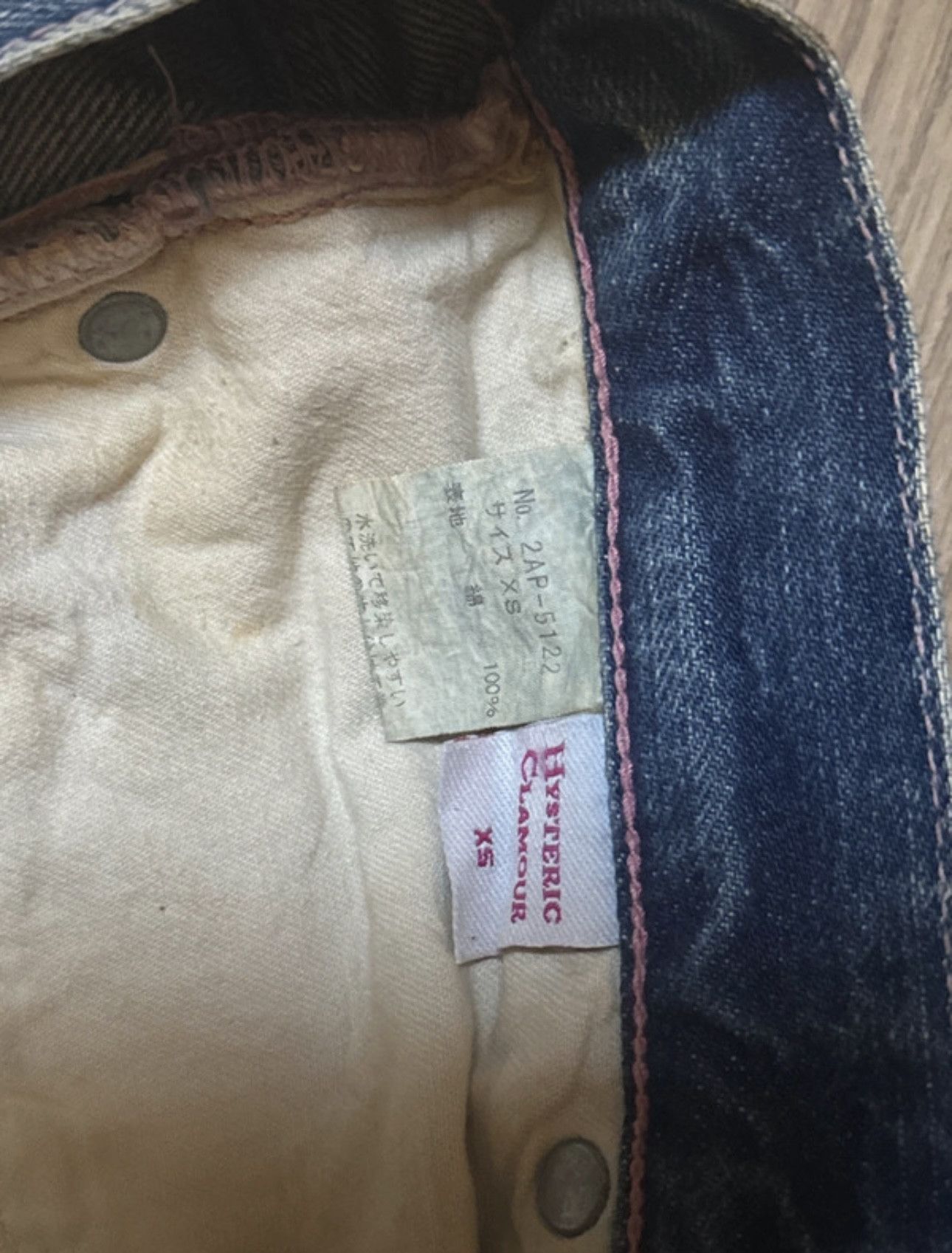 Hysteric Glamour hysteric glamour studded love buzz jeans with pink stitching Size US 27 - 10 Thumbnail