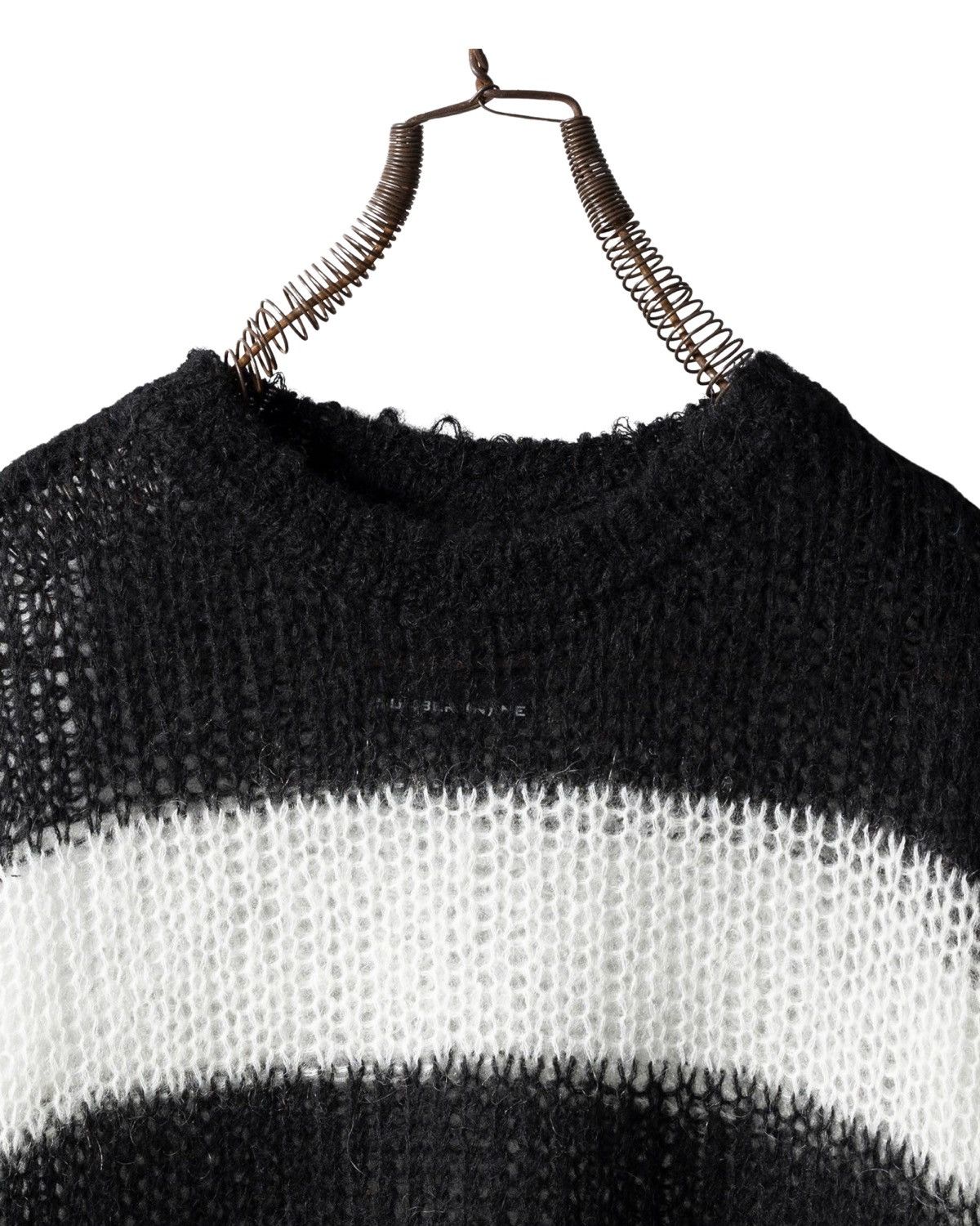 Number (N)ine Number (N)ine Mohair Striped Knit Pullover Sweater Size US L / EU 52-54 / 3 - 4 Thumbnail