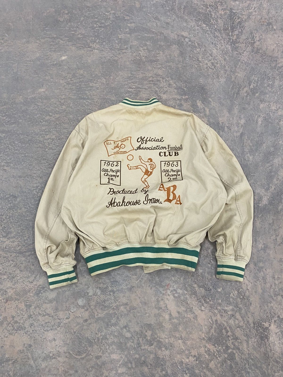ABAHOUSE 1980s -Abahouse Football Club Varsity Jacket Size US L / EU 52-54 / 3 - 1 Thumbnail