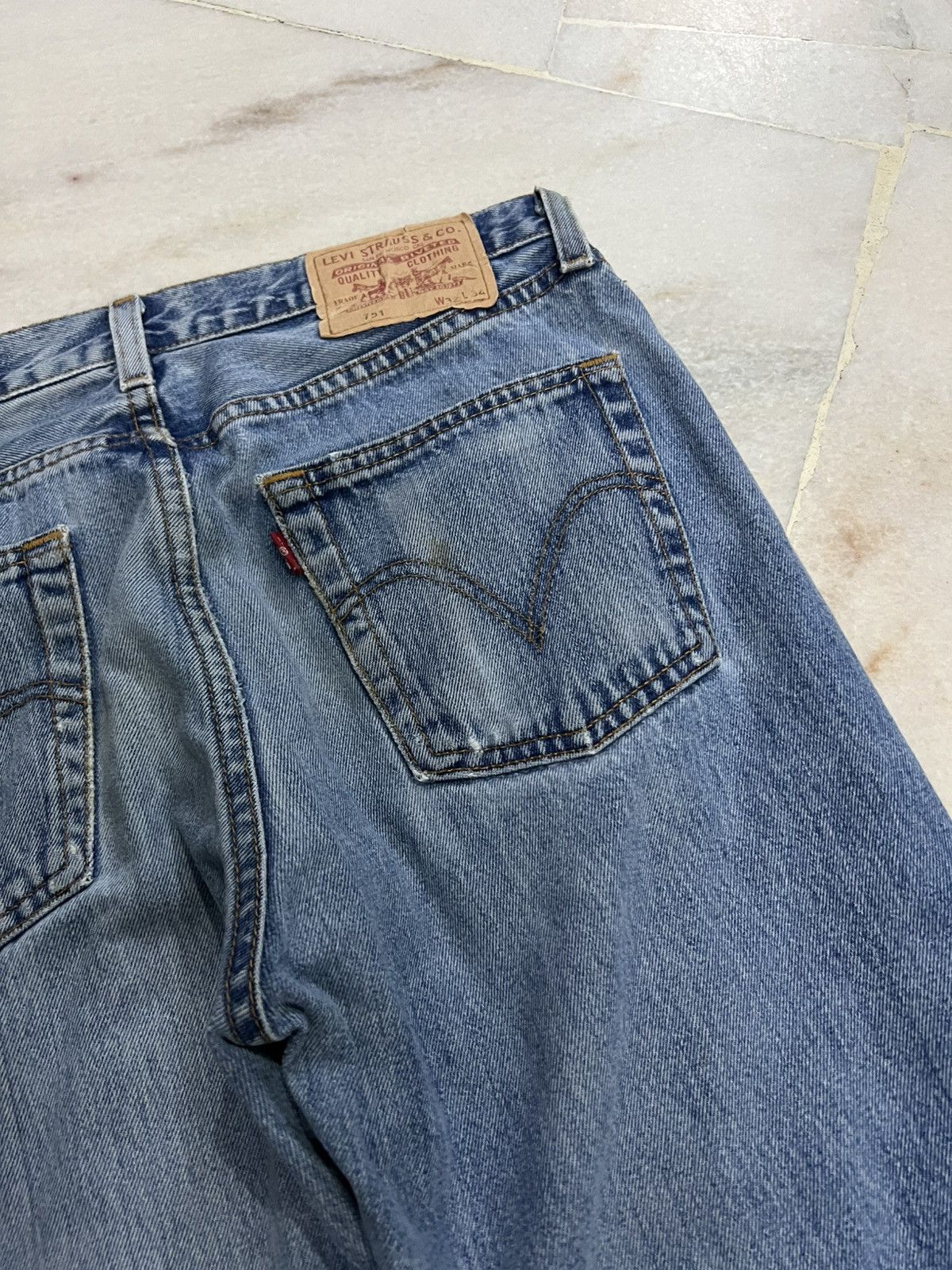 Levi's × Levi's Vintage Clothing × Vintage 💥Vintage Levis 751 Light Wash Jean Size US 32 / EU 48 - 14 Thumbnail