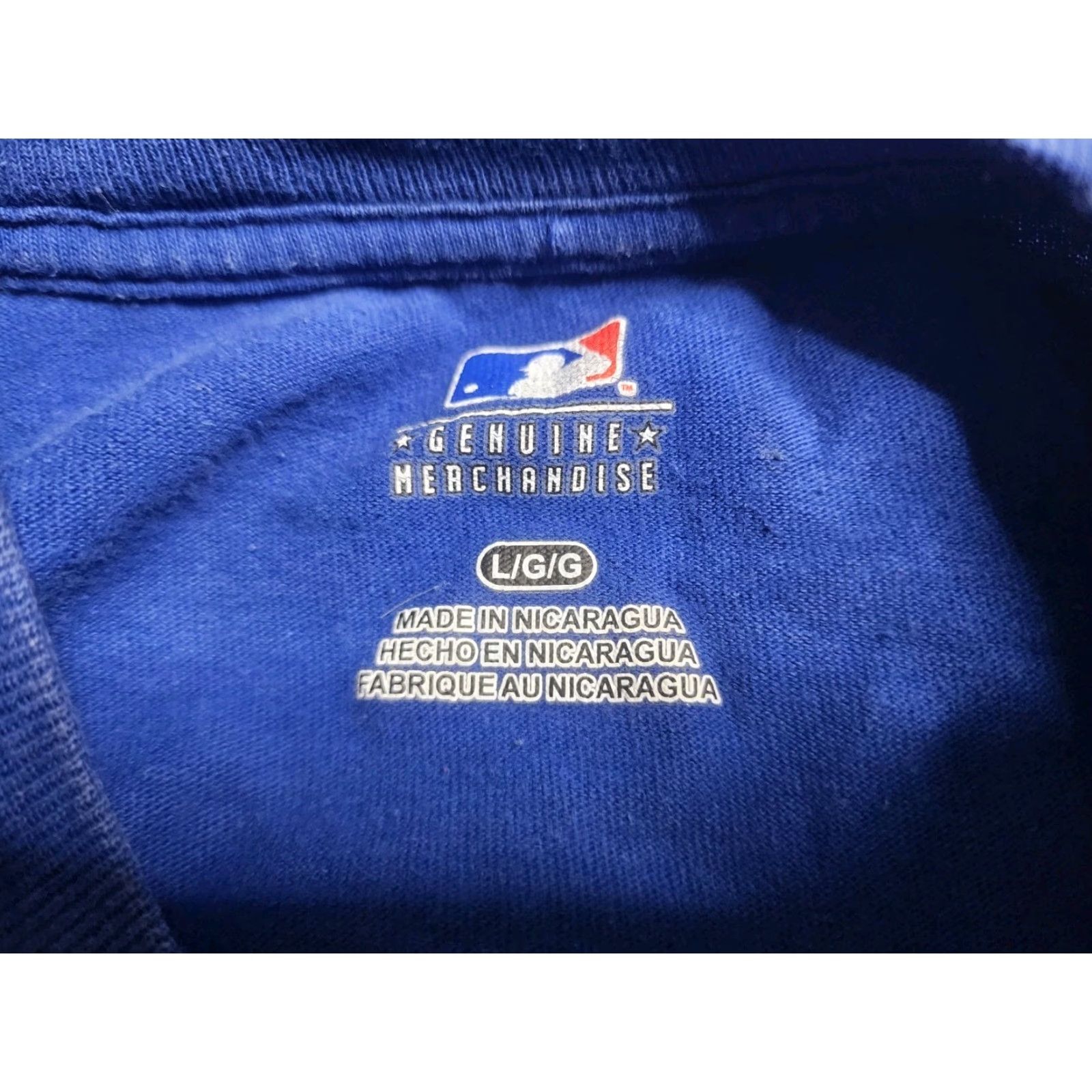 MLB VINTAGE Chicago Cubs MLB Baseball T-Shirt Adult Large Blue Cotton Unisex Short Sleeve Crew Neck 90s Size US L / EU 52-54 / 3 - 4 Thumbnail