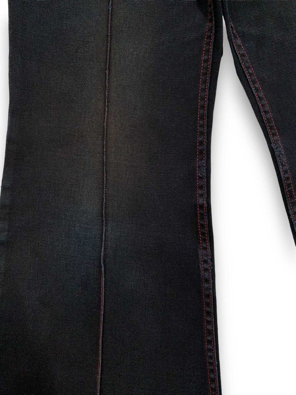 Hysteric Glamour Vintage Jom Jean-0I Black Baggy Wide Leg Flare Jeans Size 27" / US 4 / IT 40 - 6 Thumbnail