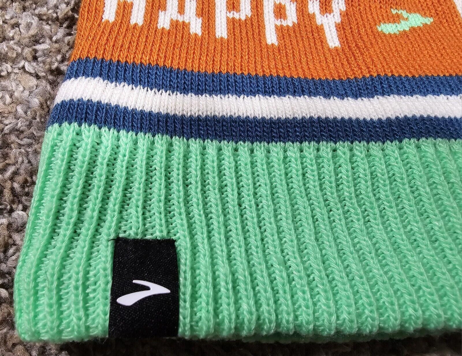 Designer Brooks #280476 Run Happy Unisex Hat Pom Pom Beanie OSFA Size ONE SIZE - 2 Thumbnail
