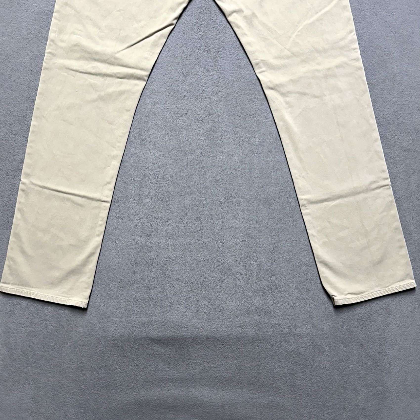 Vintage AG Adriano Goldschmied Pants Mens 34x34 Beige The Ives Modern Athletic Fit EUC Comfort Stretch Chino Size US 34 / EU 50 - 6 Thumbnail