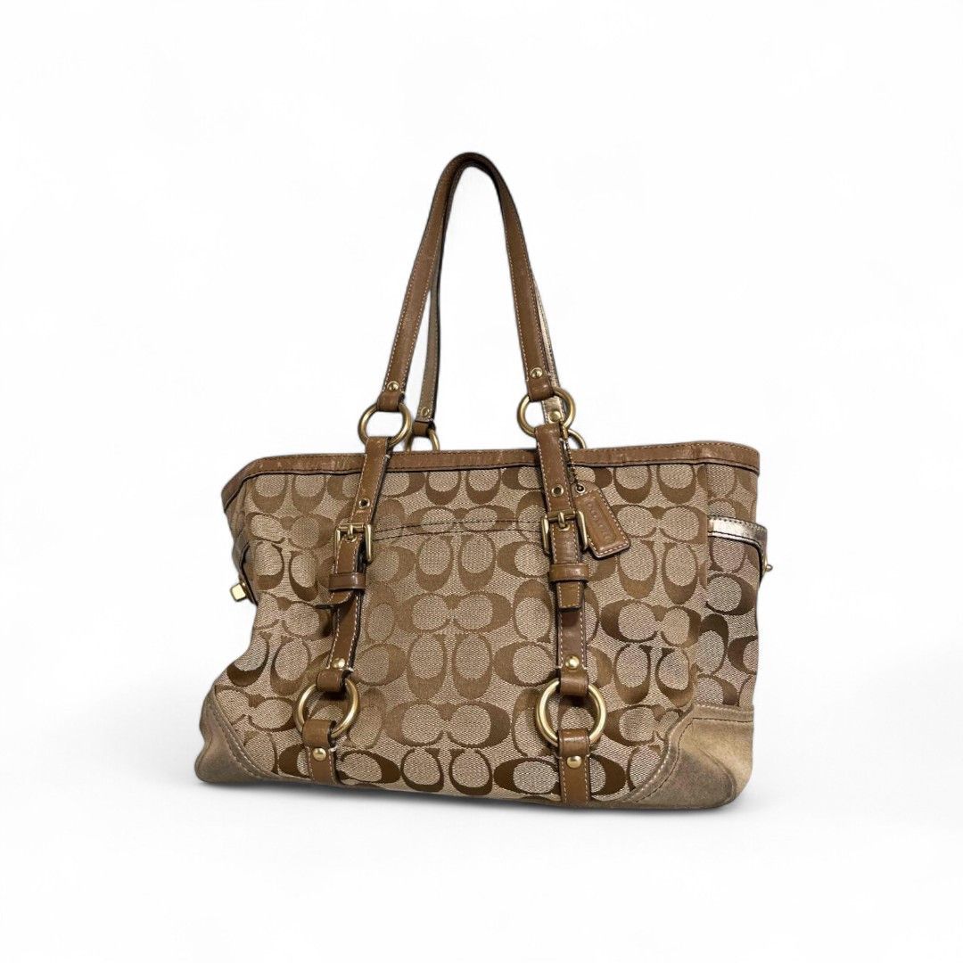 バッグ Vintage Coach Leather Tote Bag Brown Coach Vintage Leather Tote Bag | Brown | FARFETCH ZA