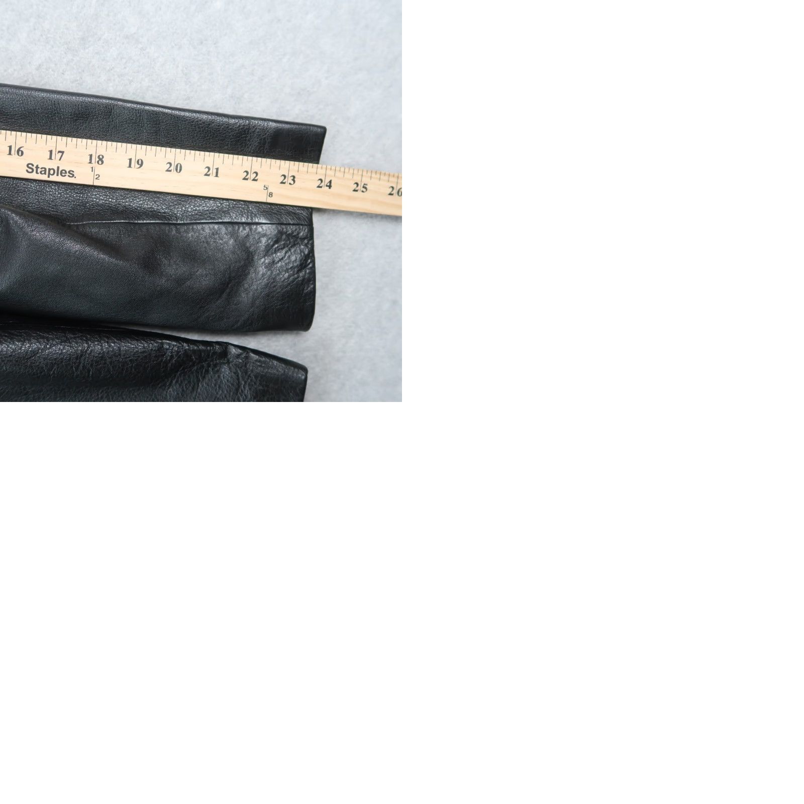Vintage Wilsons Leather Jacket Womens XL Black Button Front Mid Length Tailored Size XL / US 12-14 / IT 48-50 - 9 Thumbnail