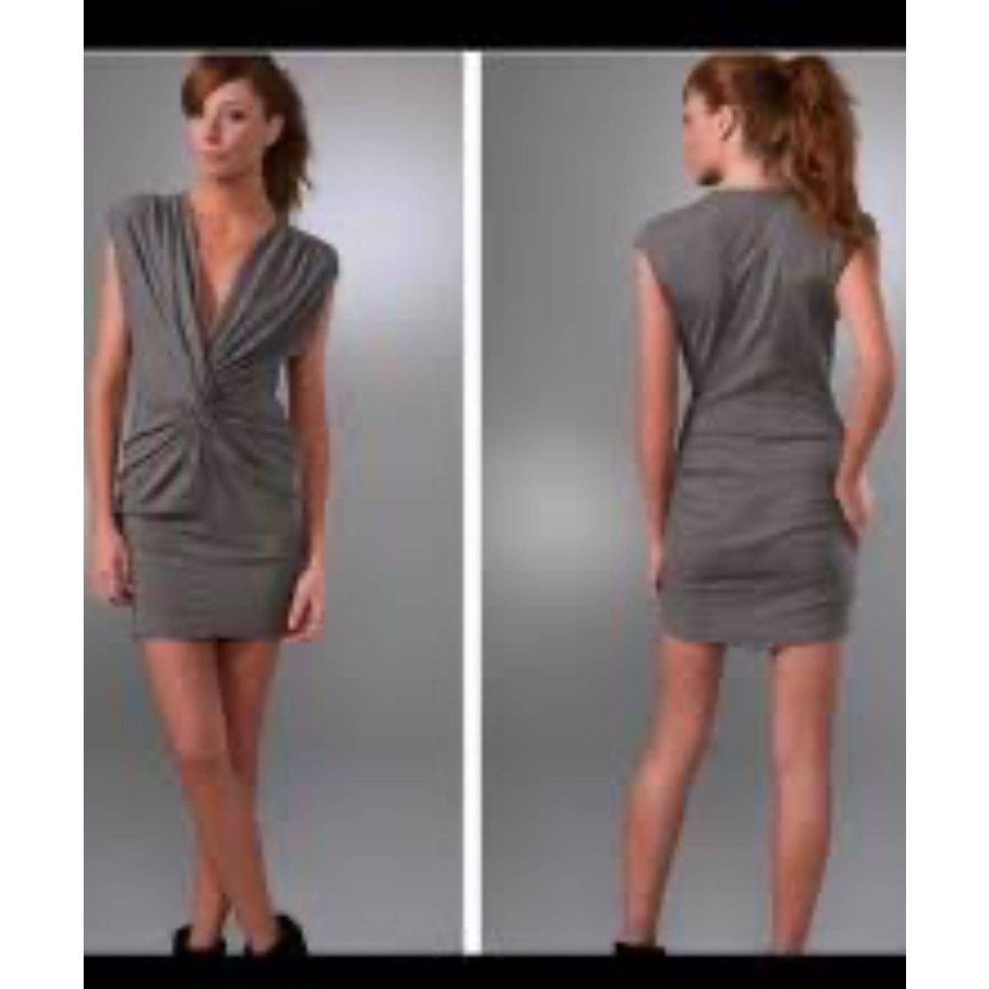 Anthropologie Riller & Fount Anthropologie twisted gray dress Sz 1 S Size S / US 4 / IT 40 - 2 Thumbnail