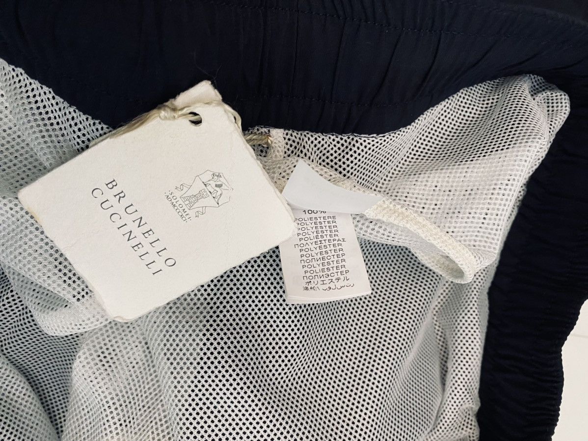 Brunello Cucinelli Brunello Cucinelli 🇮🇹 Dark Blue Resort Swim Shorts XL NWT Size US 38 / EU 54 - 12 Thumbnail