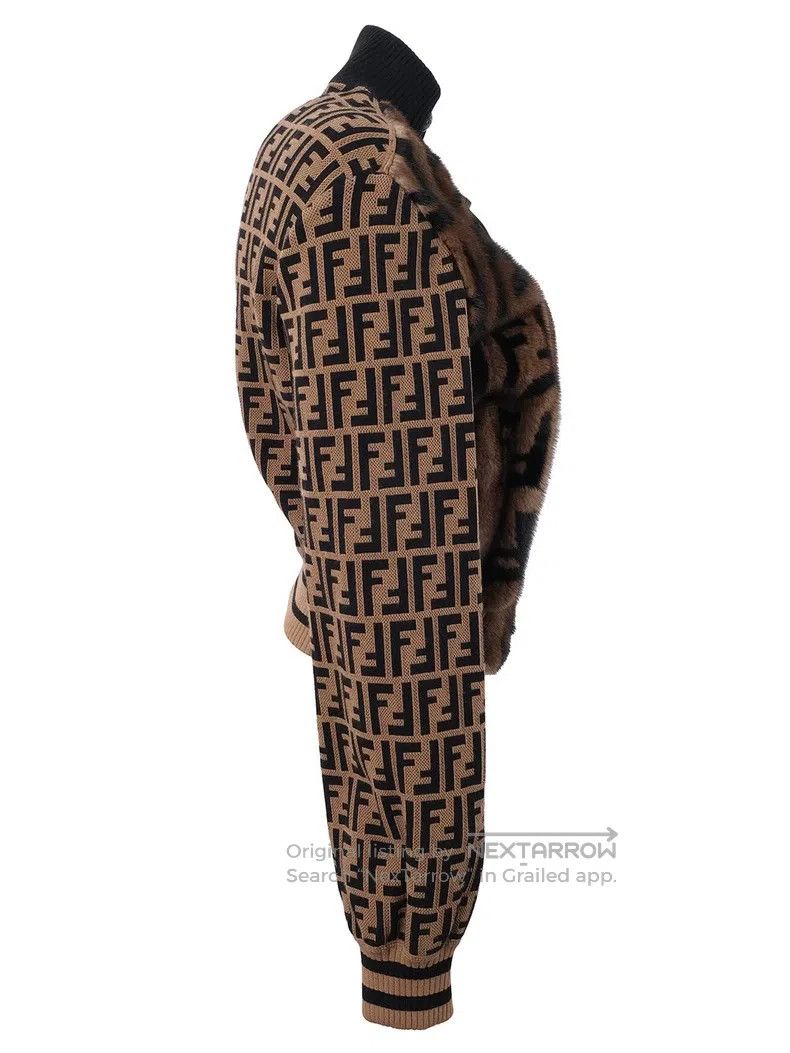 Fendi Fendi Mink Fur Mixed Monogram Fur Jacket Size XS / US 0-2 / IT 36-38 - 4 Thumbnail