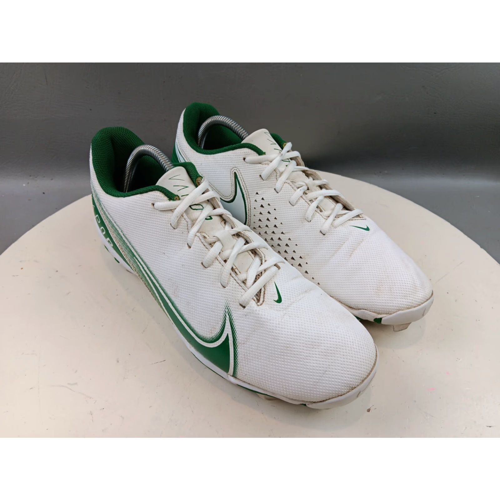 Nike Nike Men's Vapor Edge Shark Football Cleats Size 11.5 Green White CD0074 105 Size US 11 / EU 44 - 2 Thumbnail