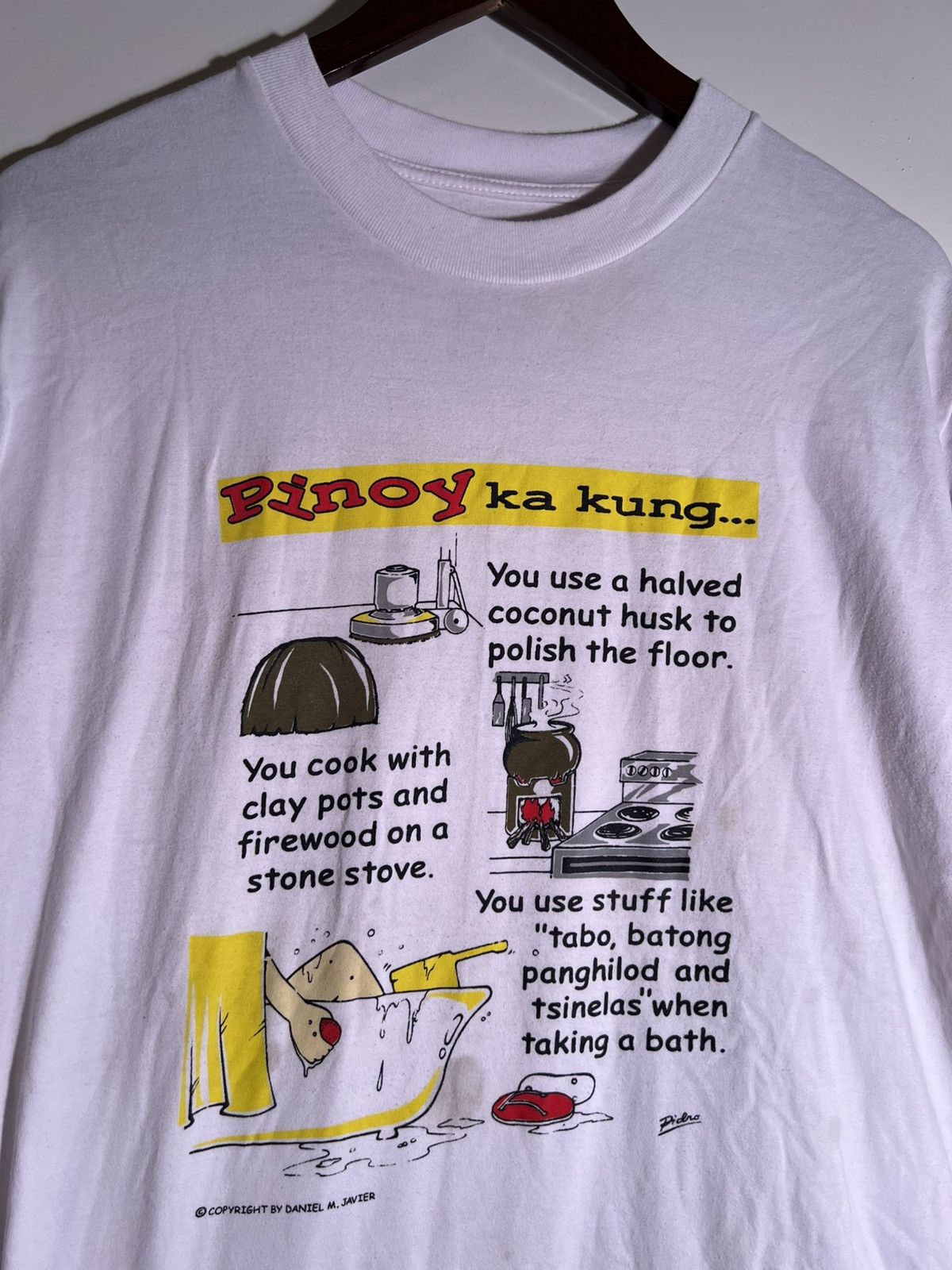 Vintage 90's 2000's Y2K Vintage Pinoy Ka Kung Filipino Tagalog Shirt Size US L / EU 52-54 / 3 - 3 Thumbnail