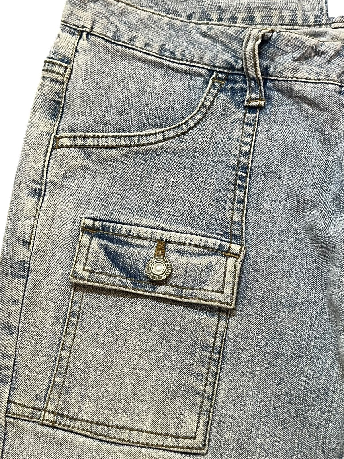Hysteric Glamour Vintage Oririn Flare Bush Pants Faded Button Leg Denim Size US 31 - 6 Thumbnail