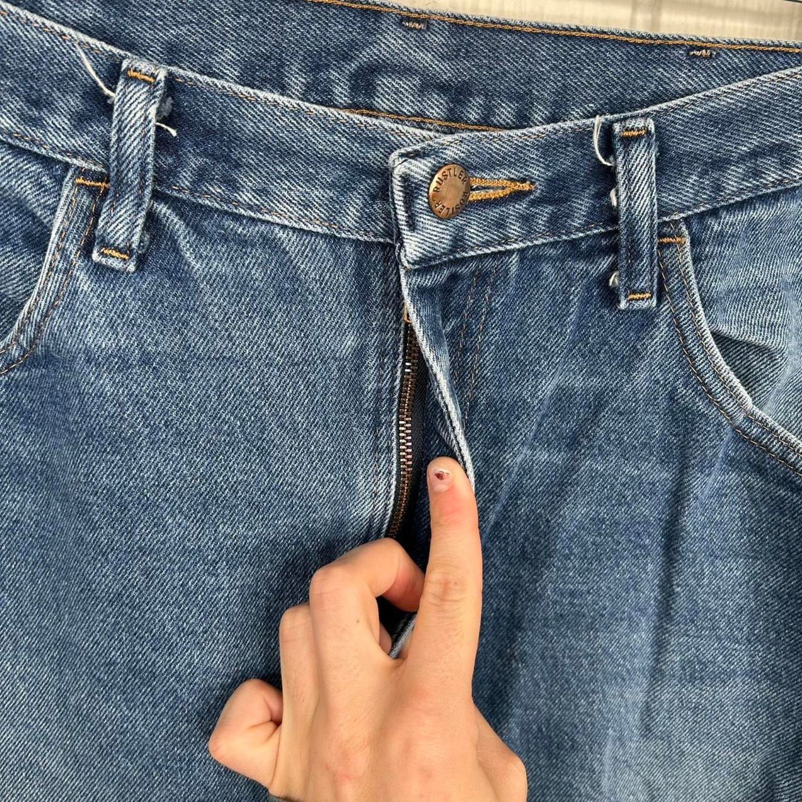 Rustler Vintage Y2K Rustler Workwear Straight Leg Faded Jeans 34x32 Size US 34 / EU 50 - 4 Thumbnail