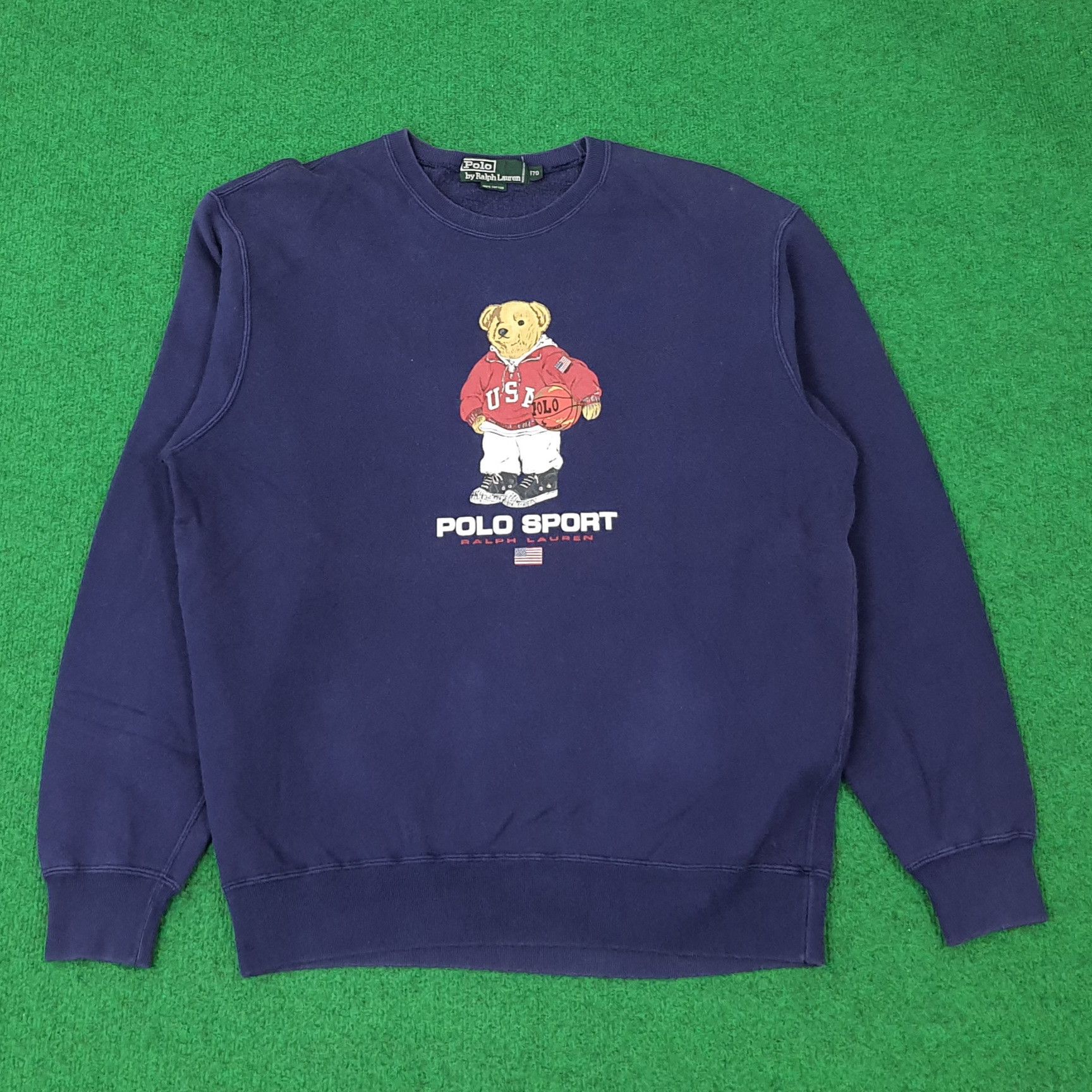 Polo Ralph Lauren Vintage Bear Polo Sports Ralph Lauren Sweatshirt C238N7 Size US M / EU 48-50 / 2 - 1 Thumbnail
