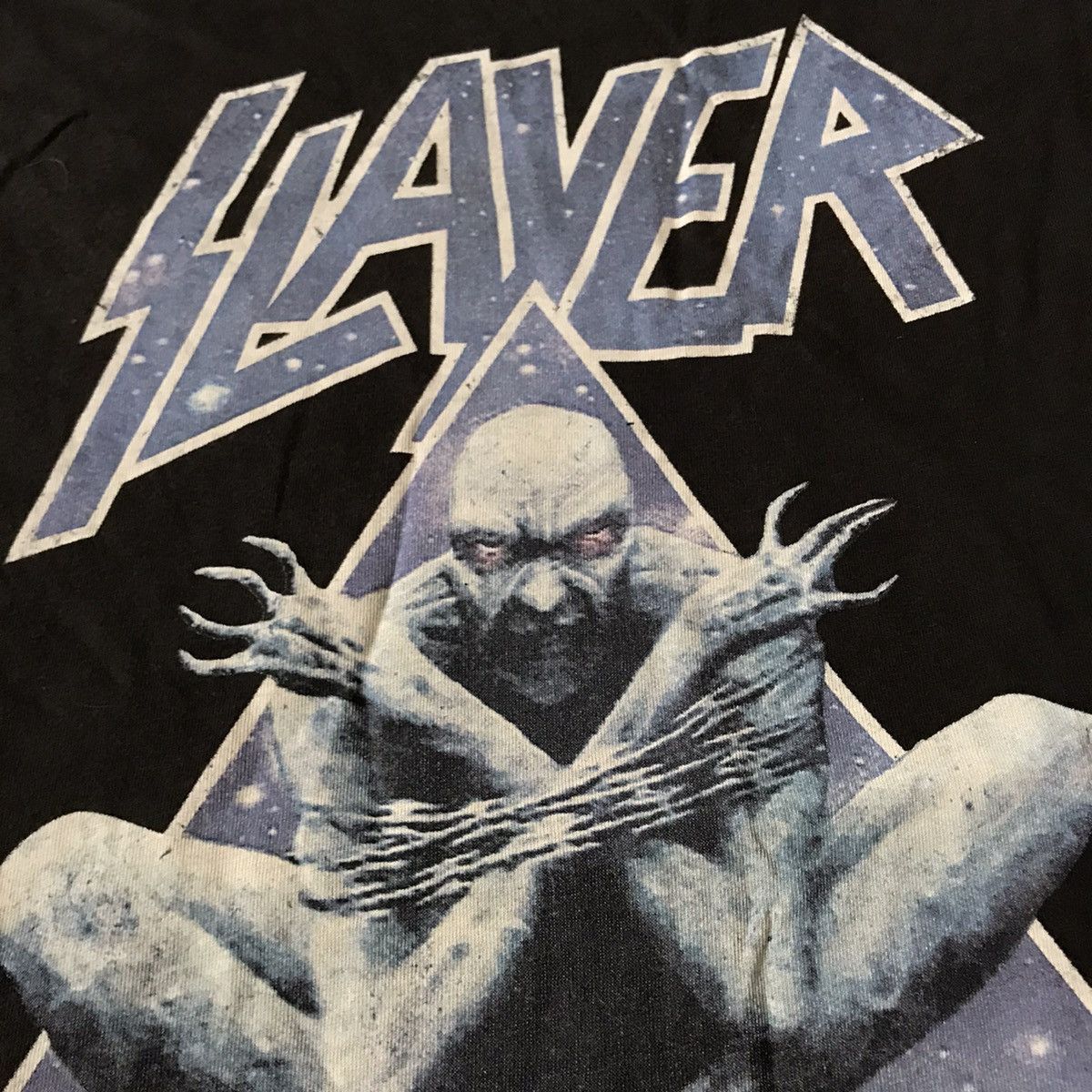 Vintage Vintage Y2K Slayer Band Tee Graphic Psycho Face Goth Alt M Size US M / EU 48-50 / 2 - 4 Thumbnail