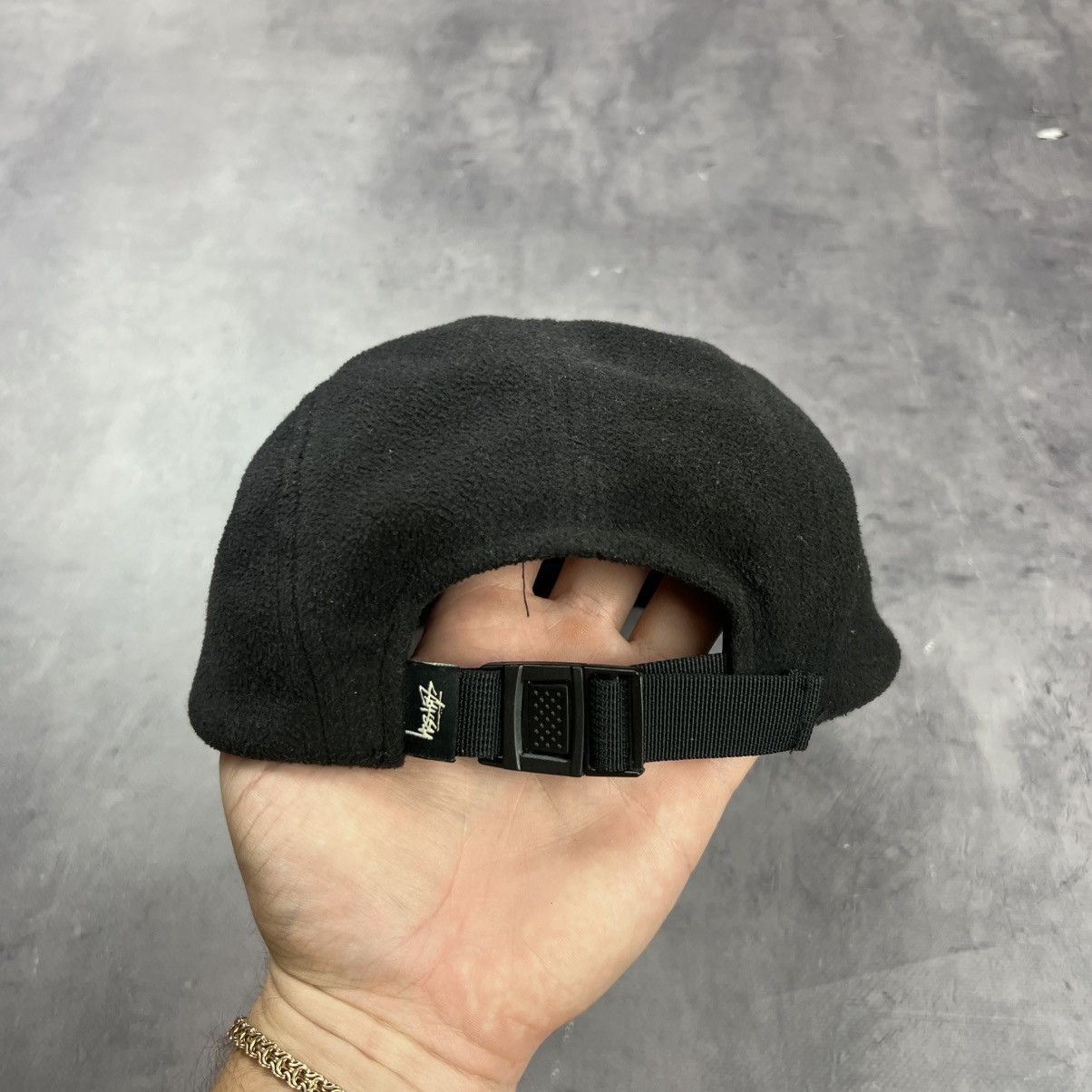Stussy Rare! Stussy Fleece 5 Panel Logo Supreme Cap Size ONE SIZE - 5 Thumbnail