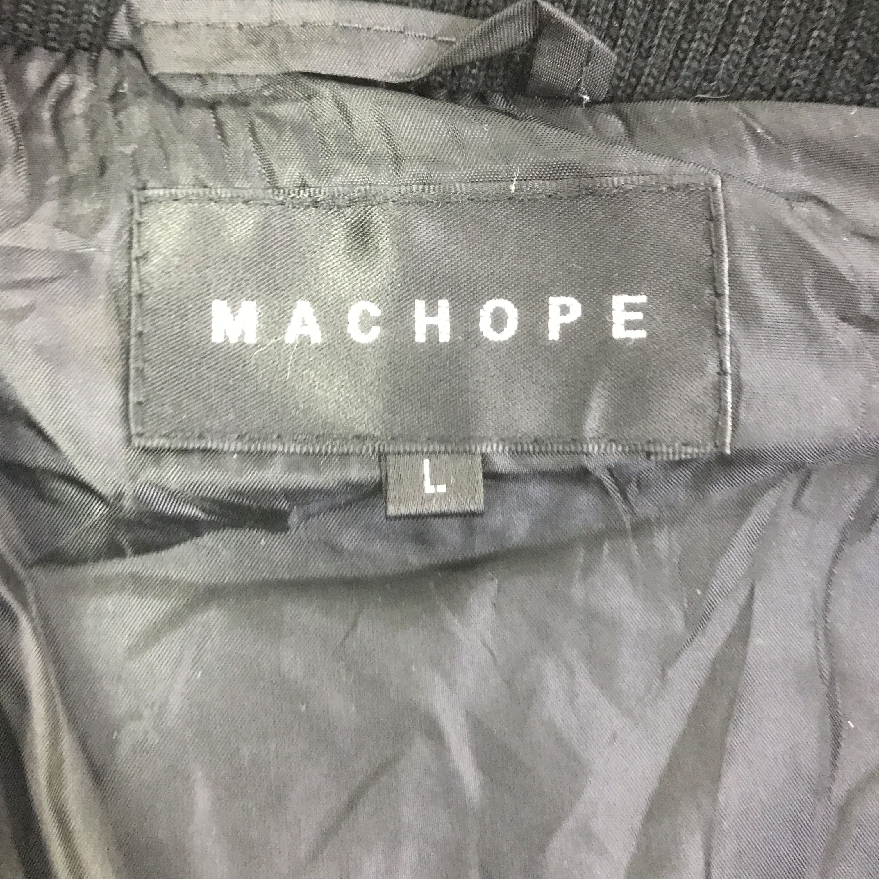 Japanese Brand MACHOPE DOUBLE ZIPPER WOOL JACKET K128B3 Size US L / EU 52-54 / 3 - 9 Thumbnail
