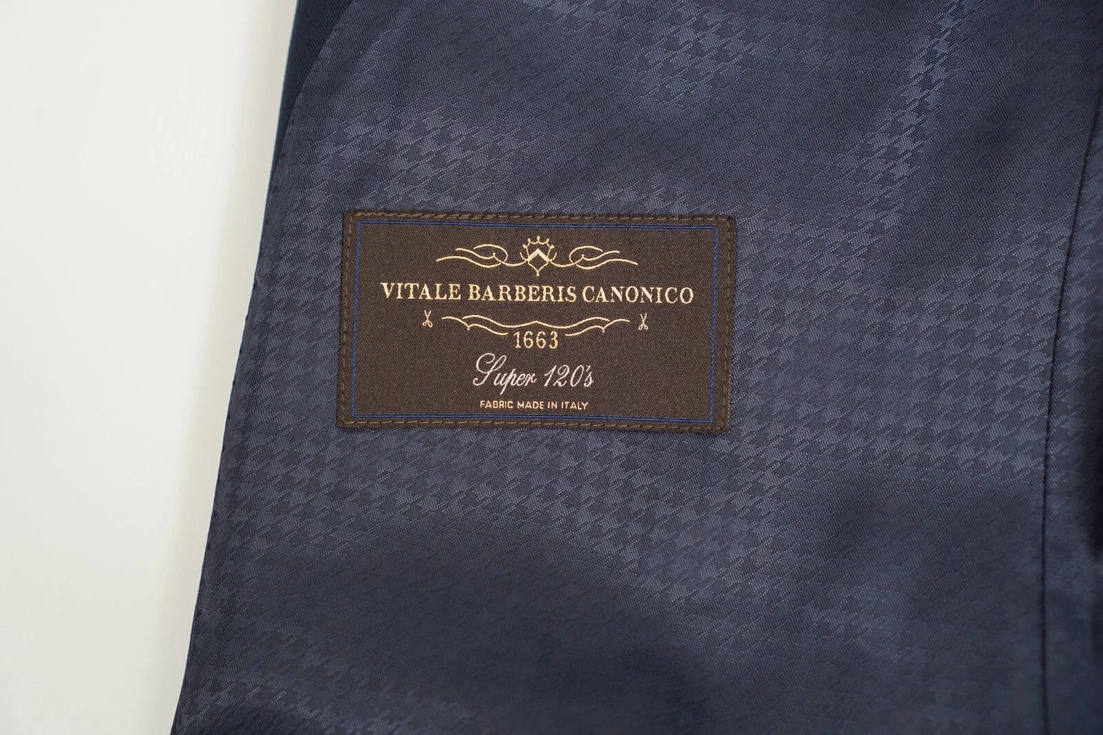 Suitsupply Men Suitsupply Blazer La Spalla Navy Blue 120's Wool UK/US44 Size 44R - 6 Thumbnail