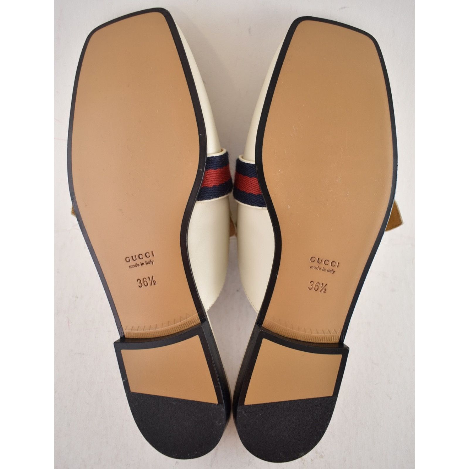 Gucci White Gold GG Slide Loafer Mule Slipper Backless Flats 36.5 Size US 6.5 / IT 36.5 - 14 Thumbnail