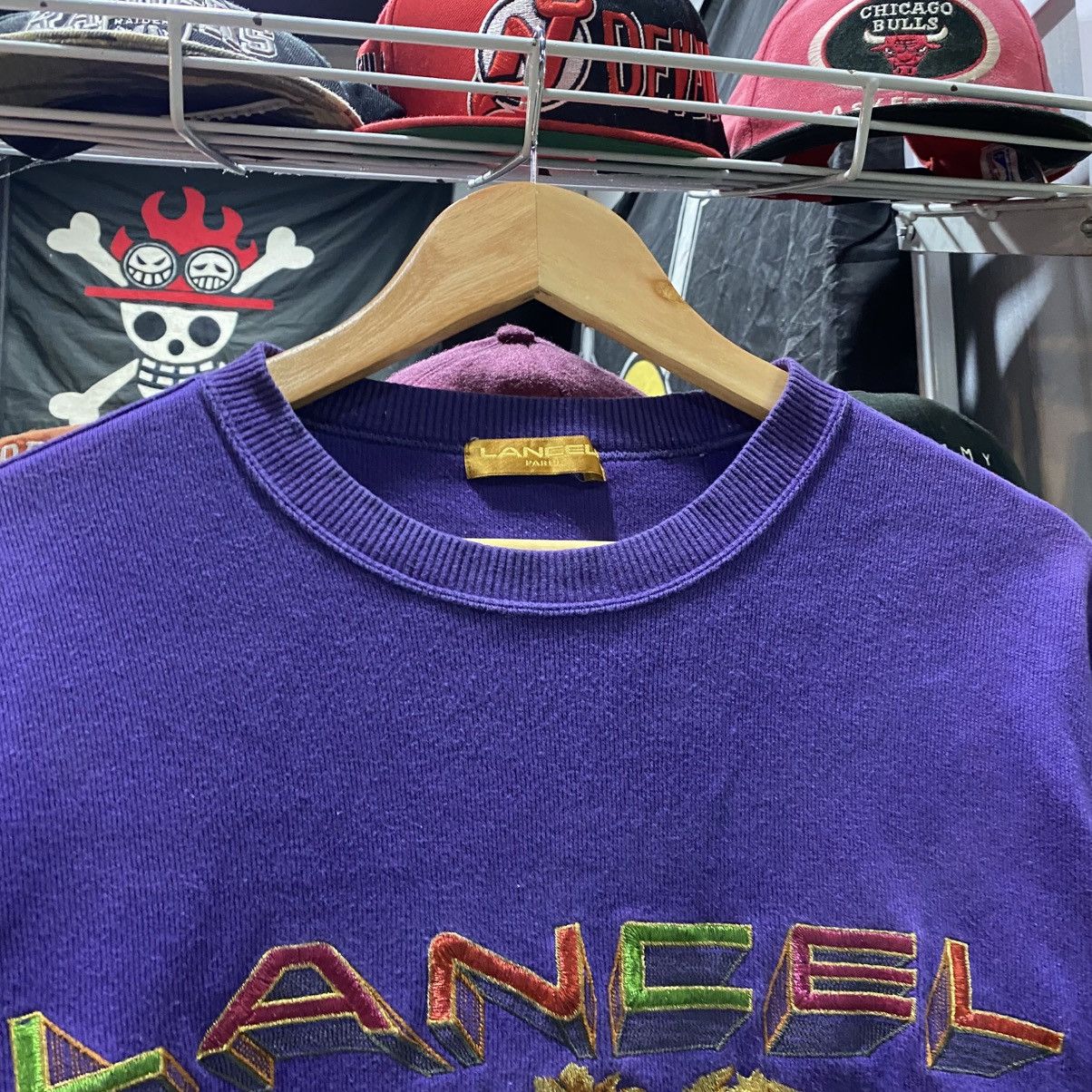 Lancel × Vintage Rare!! Vintage Lancel Paris Sweatshirt Size US L / EU 52-54 / 3 - 6 Thumbnail