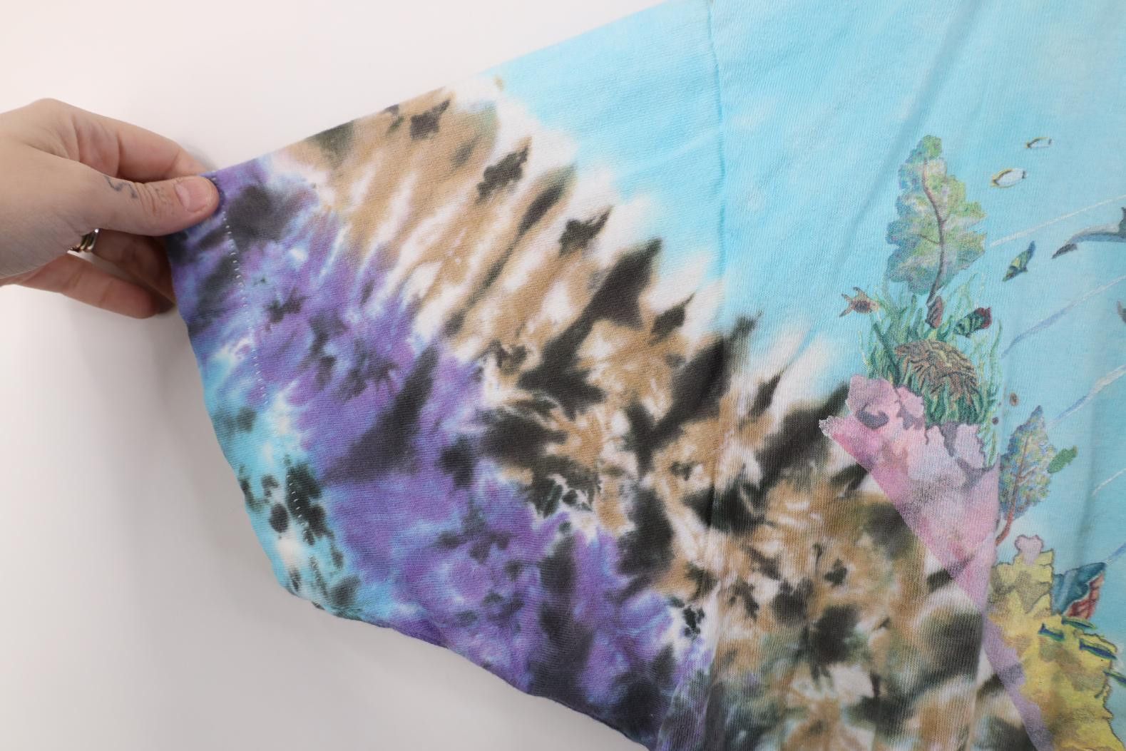 Vintage Vintage 90s Liquid Blue John Connell Tie Dye T-Shirt USA AOP Size US XL / EU 56 / 4 - 7 Thumbnail