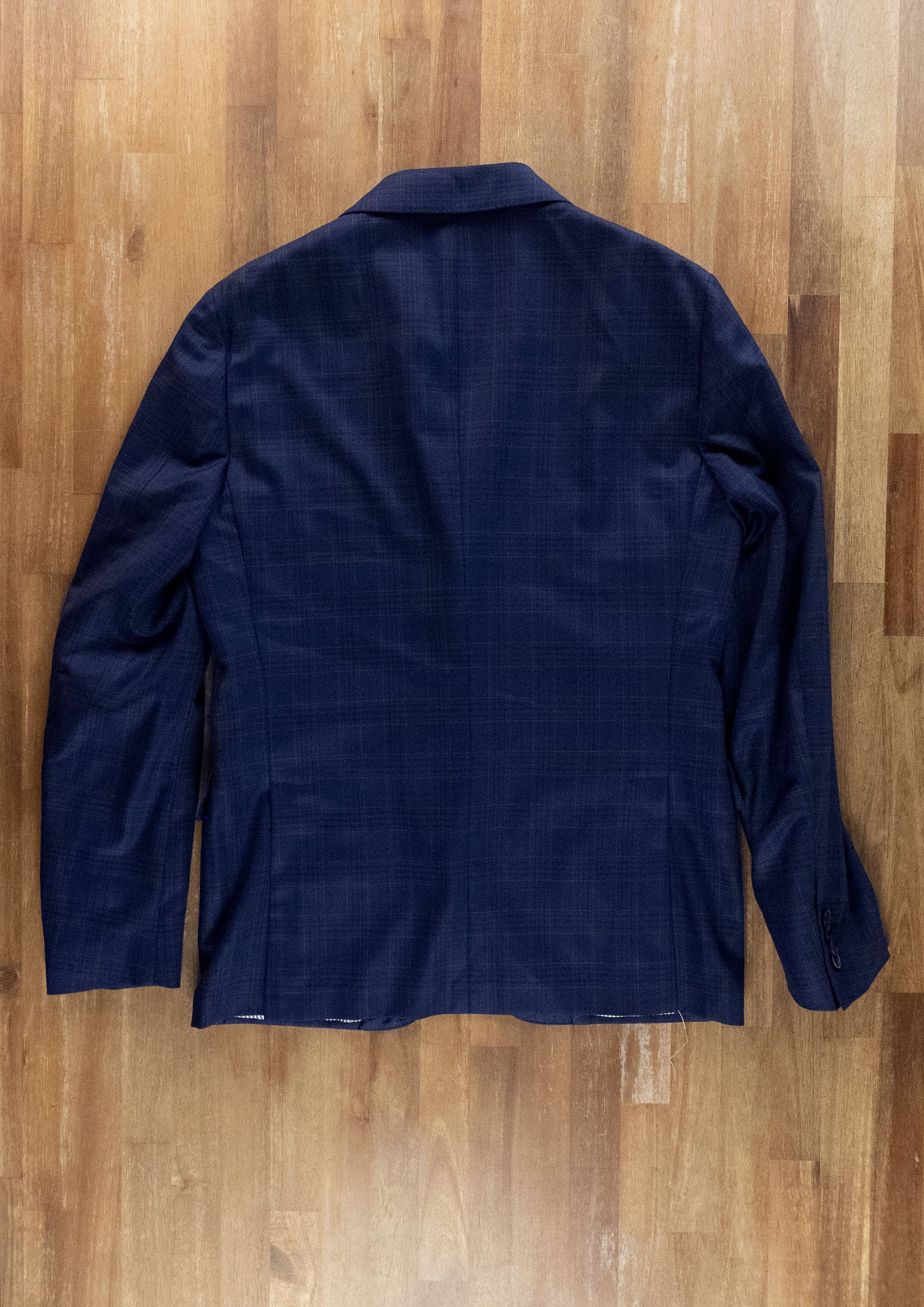 Corneliani CORNELIANI blue plaid Super 130s wool sportcoat 38 48 Size 38R - 14 Thumbnail