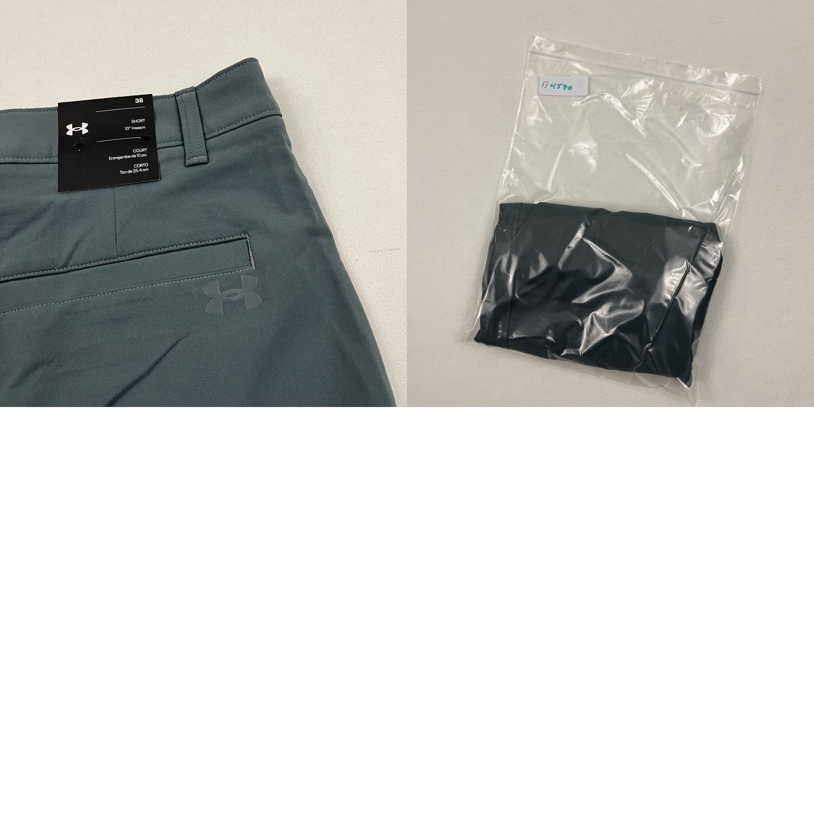 Under Armour Under Armour UA Tech Shorts Men 38 x 10" Gray Chino Stretch Performance Golf Casual Pockets Belt Loop Logo Regular Size US 38 / EU 54 - 8 Thumbnail