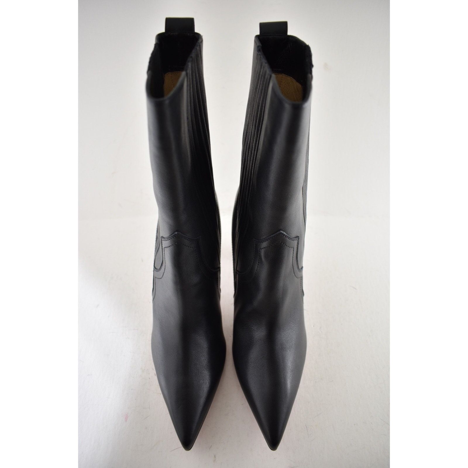Christian Louboutin Christian Louboutin Santigag 85 Black Leather Ankle Boot 40 Size US 10 / IT 40 - 11 Thumbnail
