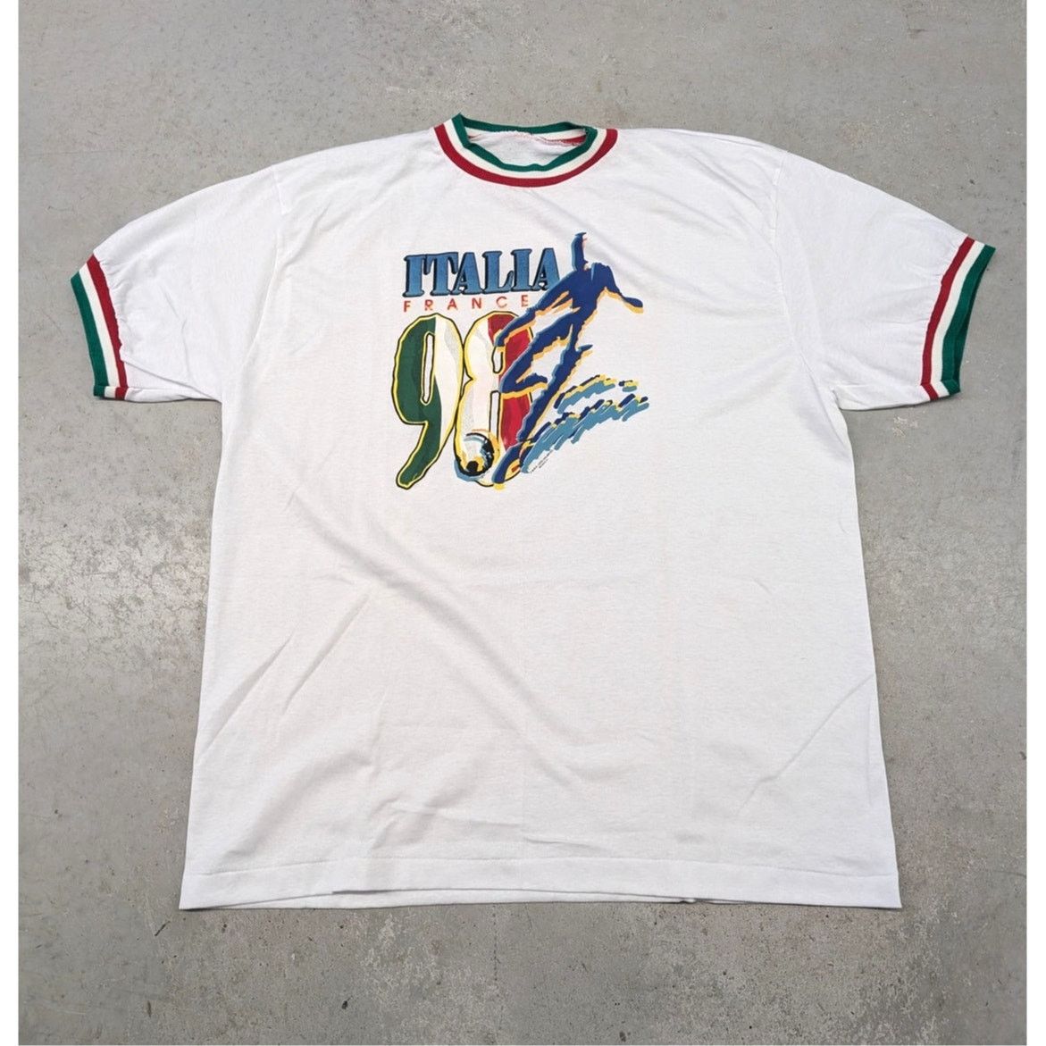 Vintage Vintage 1998 France Fifa World Cup Team Italia t-shirt Size US XL / EU 56 / 4 - 1 Thumbnail