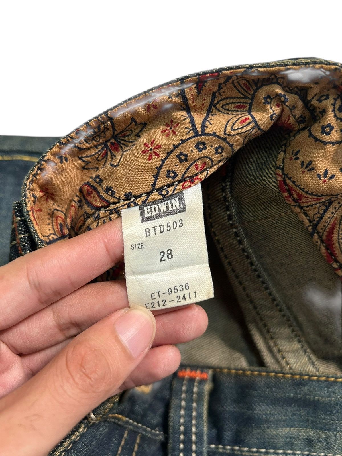 Japanese Brand × Kapital × Vintage VINTAGE EDWIN RUSTY MUDWASH PUNK GRUNGE STYLE DENIM JEANS Size US 30 / EU 46 - 9 Thumbnail
