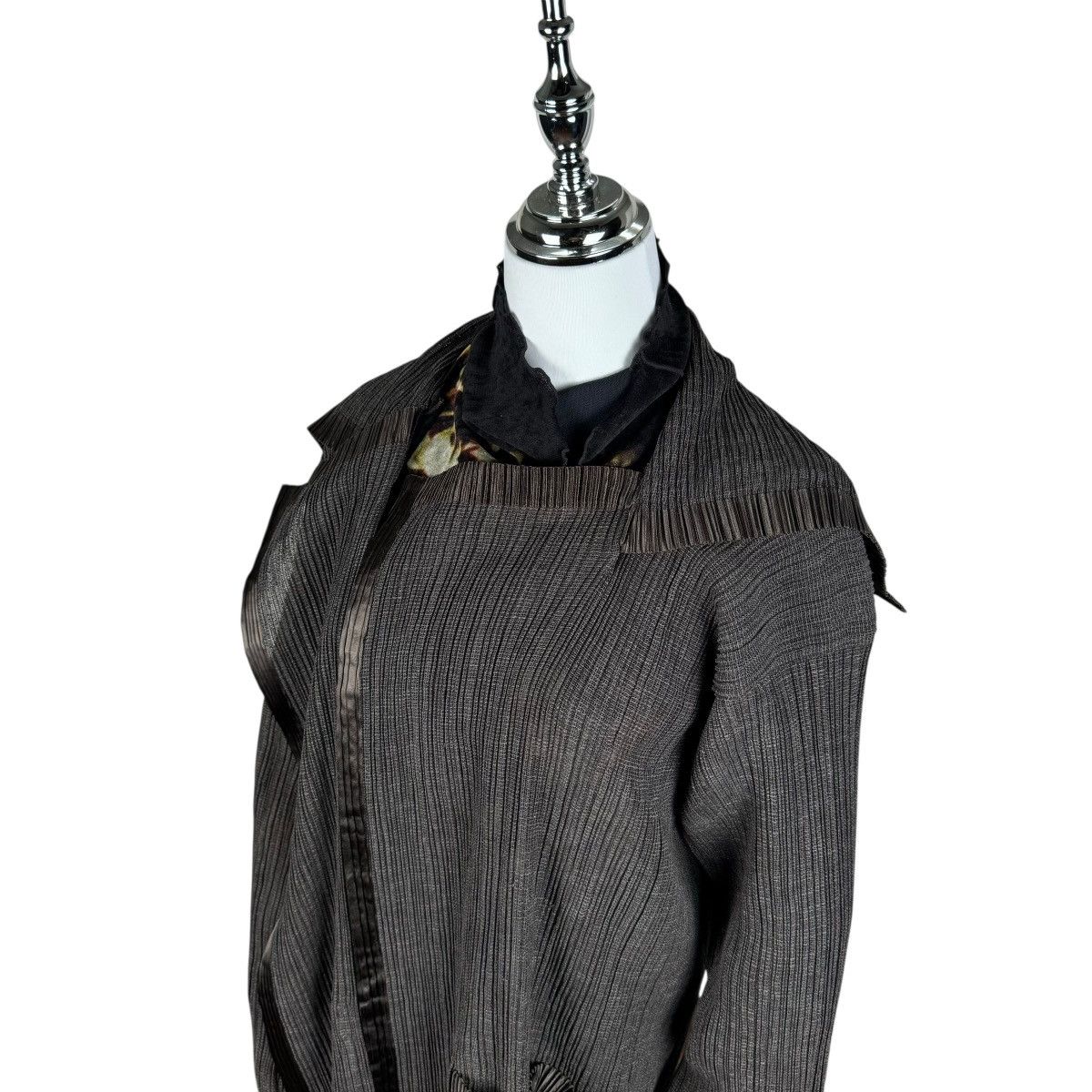 Issey Miyake ☀️ISSEY MIYAKE PLEATS CARDIGAN SWEATER Size M / US 6-8 / IT 42-44 - 3 Thumbnail
