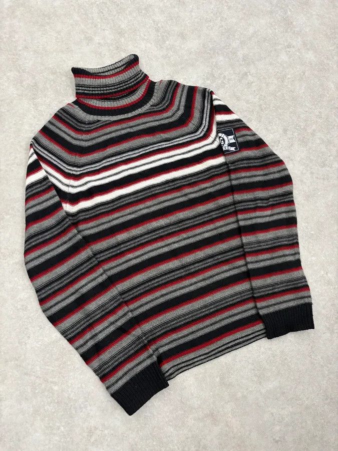 Dolce & Gabbana AW2006 Dolce & Gabbana Multi-Color Striped Wool Turtleneck Sweater Size US S / EU 44-46 / 1 - 5 Thumbnail