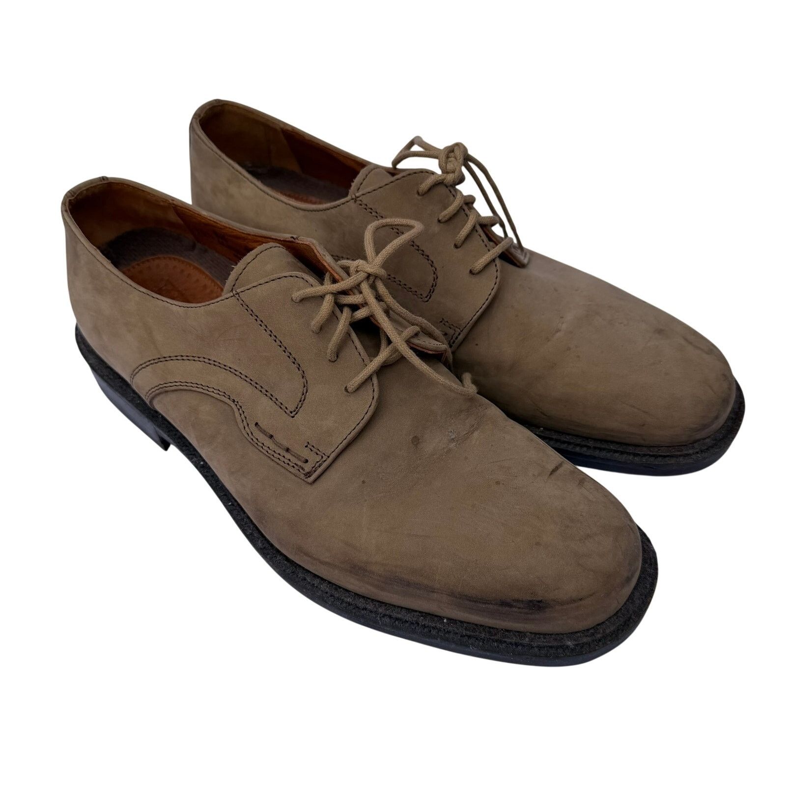 Johnston & Murphy Johnston & Murphy Nubuck Derby Oxford Size 10.5M Dress Shoes Size US 10.5 / EU 43-44 - 2 Thumbnail