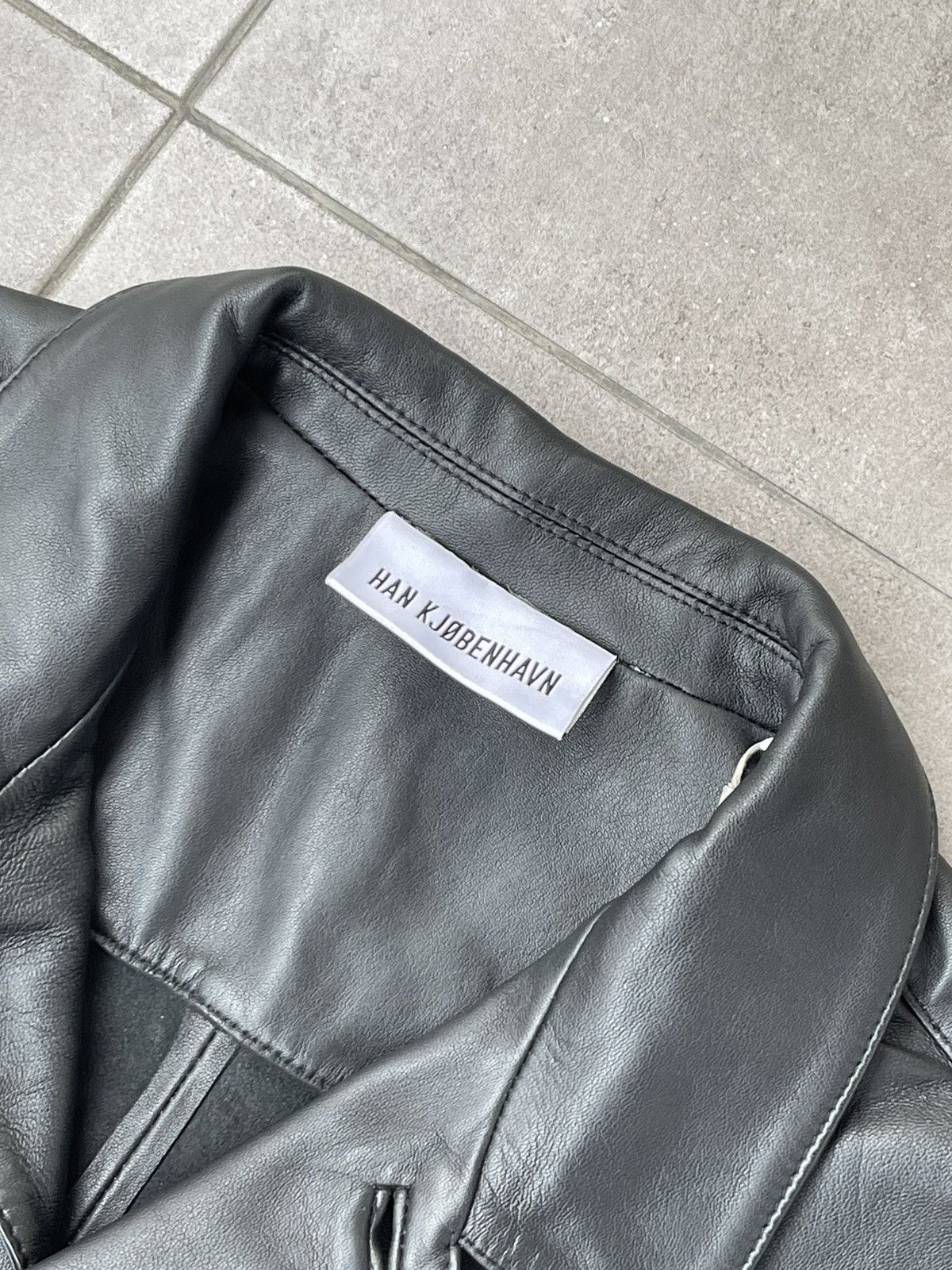 Han Kjobenhavn !DS! FW22 Han Kjobenhavn Black Leather Summer Shirt Size US M / EU 48-50 / 2 - 20 Thumbnail