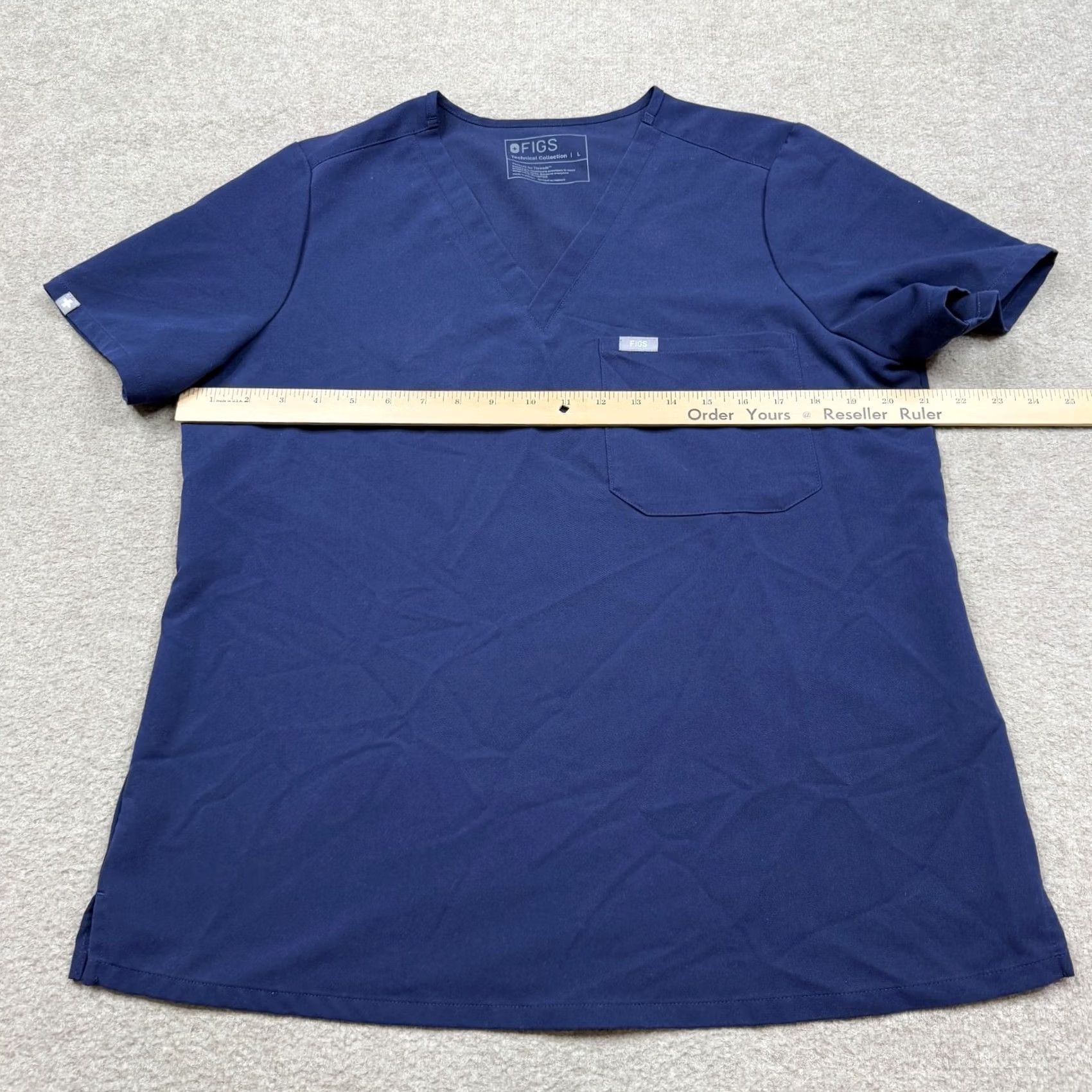 Vintage FIGS Scrub Top Blue Lightweight Short Sleeve Women's L Shirt Medical Wear Size L / US 10 / IT 46 - 6 Thumbnail