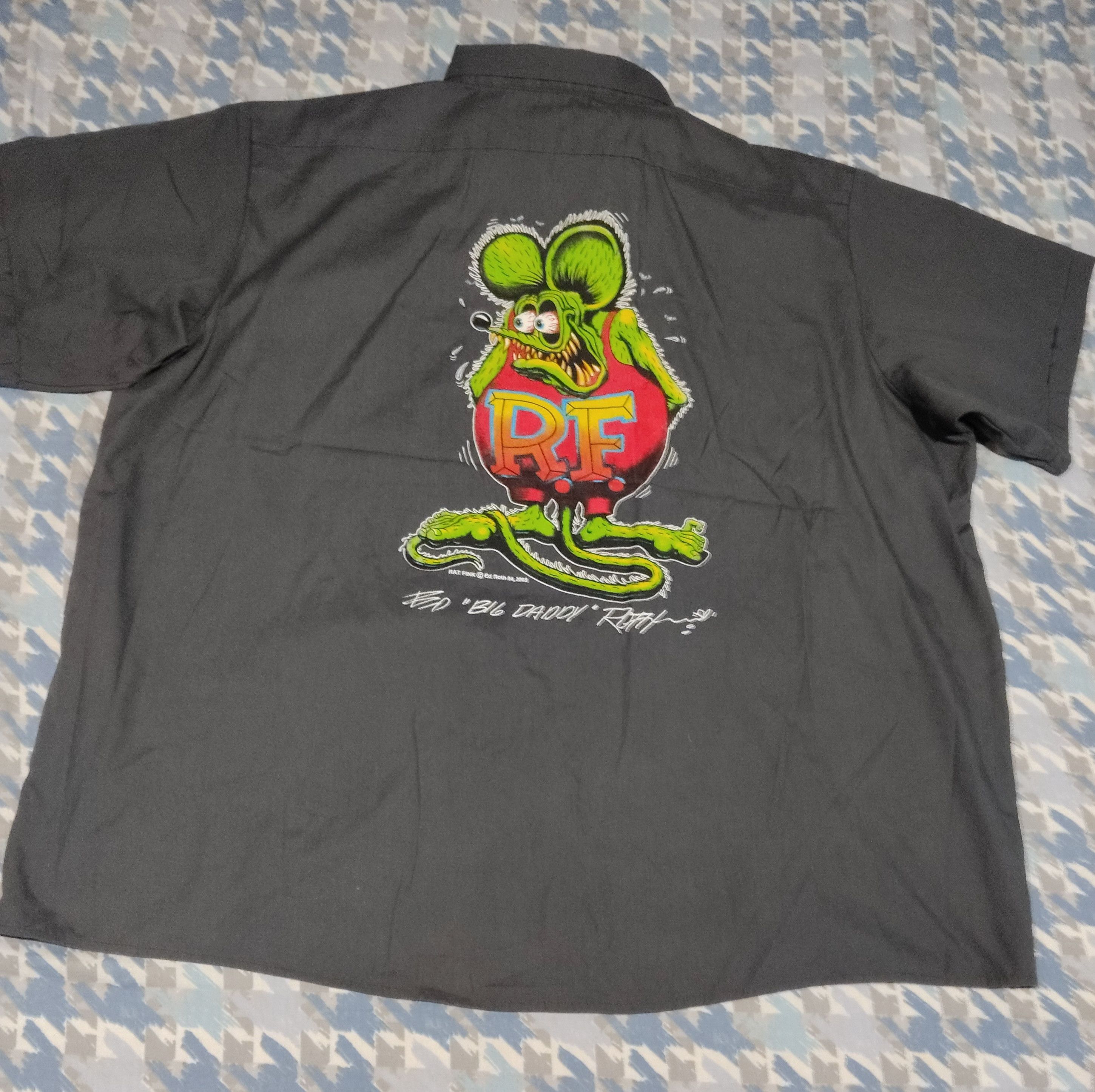 Dickies Dickens x rat Fink shirt button Size US XXL / EU 58 / 5 - 1 Thumbnail