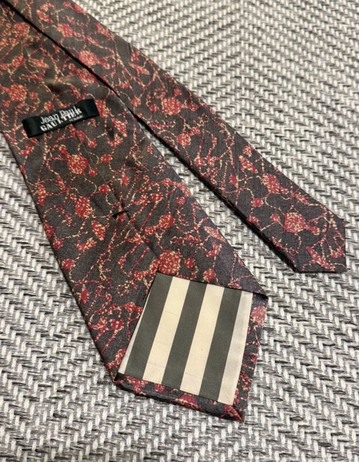 Jean Paul Gaultier Jean Paul Gaultier Capillary Pattern Tie K24 Size ONE SIZE - 5 Thumbnail