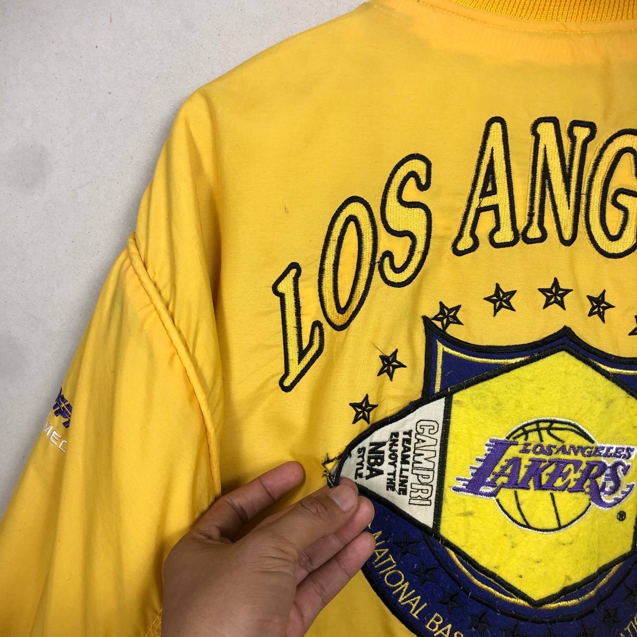 NBA 1991 Nutmeg x Campri LA Lakers NBA Jacket - XL - Vtg 90s Size US XL / EU 56 / 4 - 6 Thumbnail