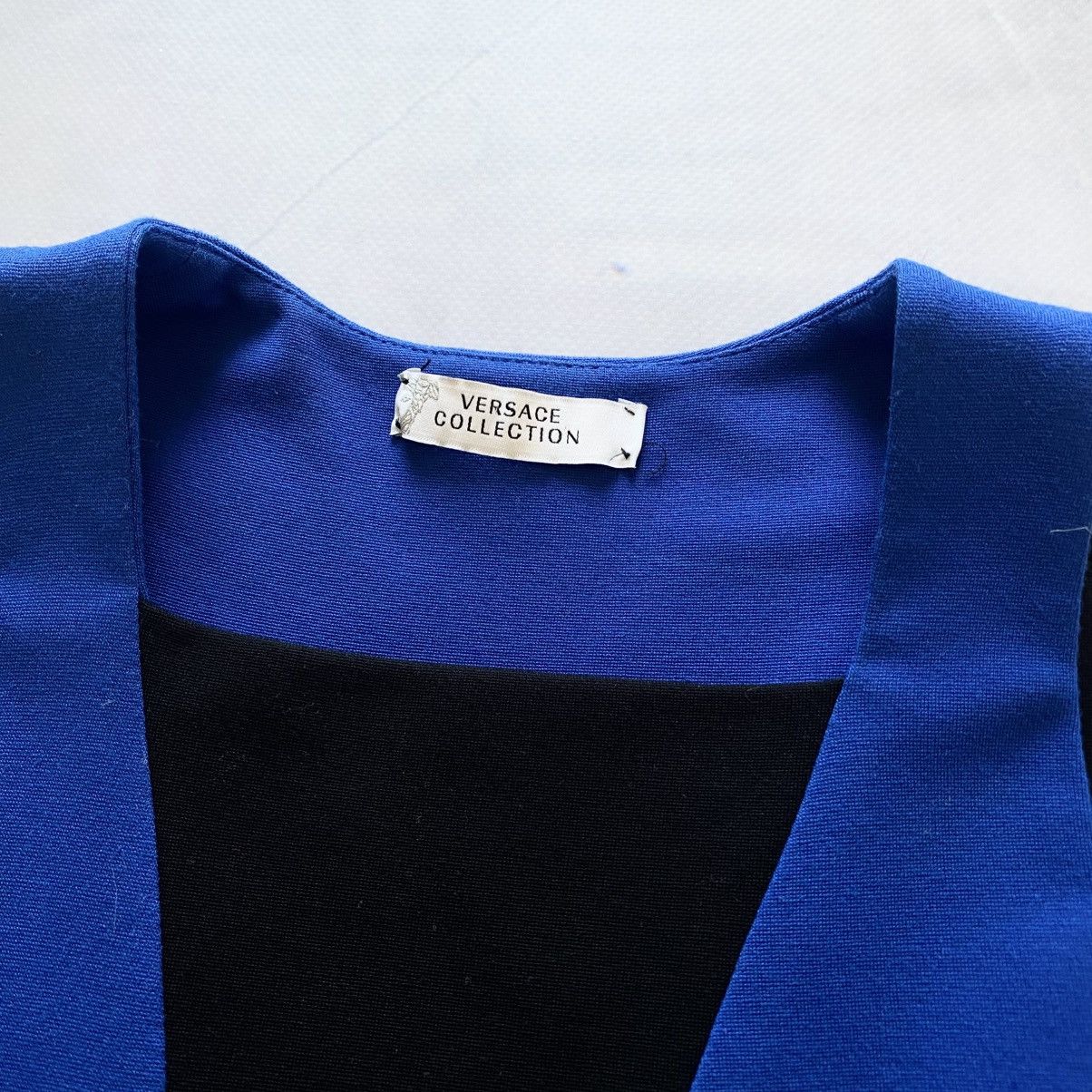 Versus Versace Versace Collection Sleeveless Blue/Black Mini Dress Y2K Size XS / US 0-2 / IT 36-38 - 7 Thumbnail