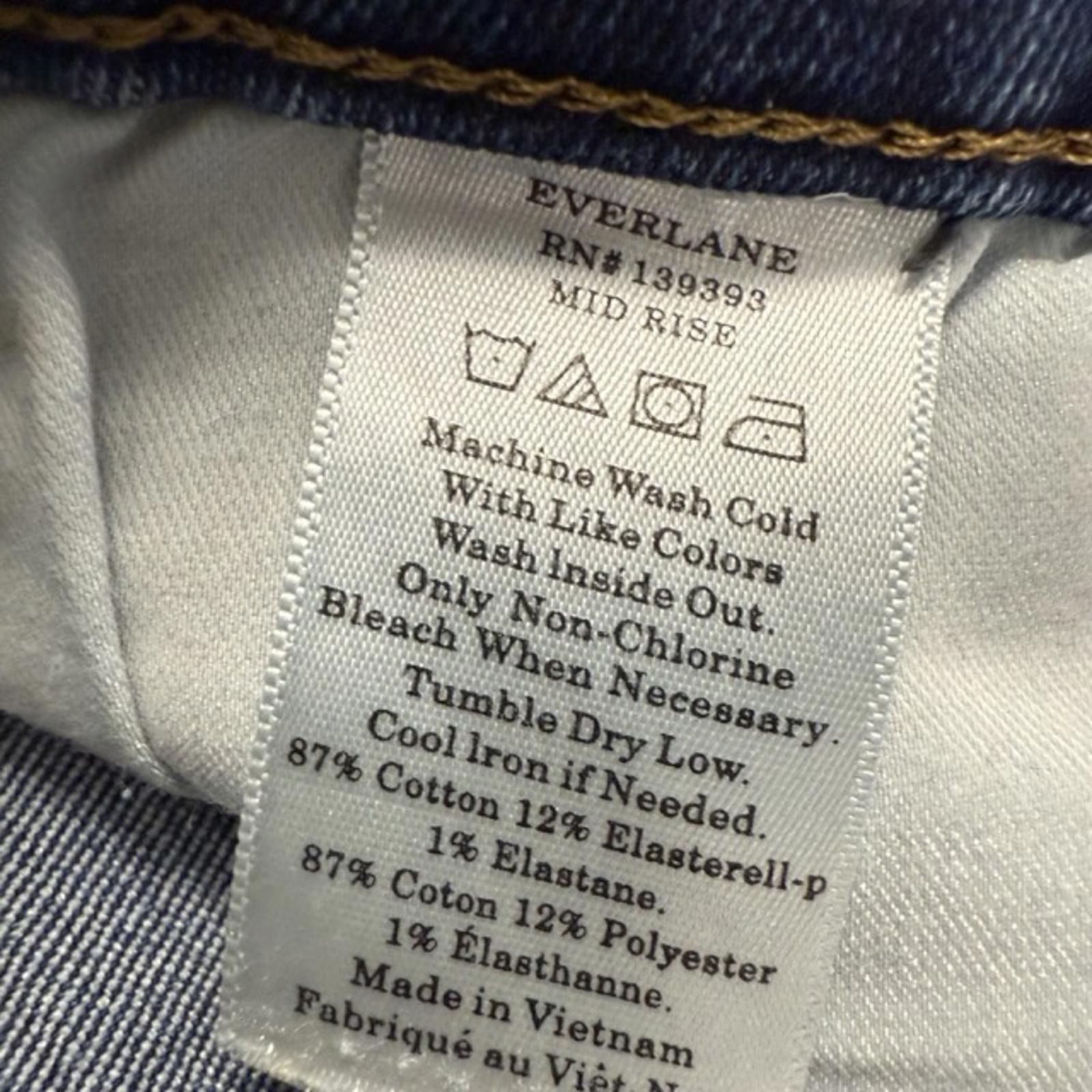 Everlane Everlane Mid Rise Skinny Jean Dark Wash - Mint Cond - 28 R Size 28" / US 6 / IT 42 - 6 Thumbnail